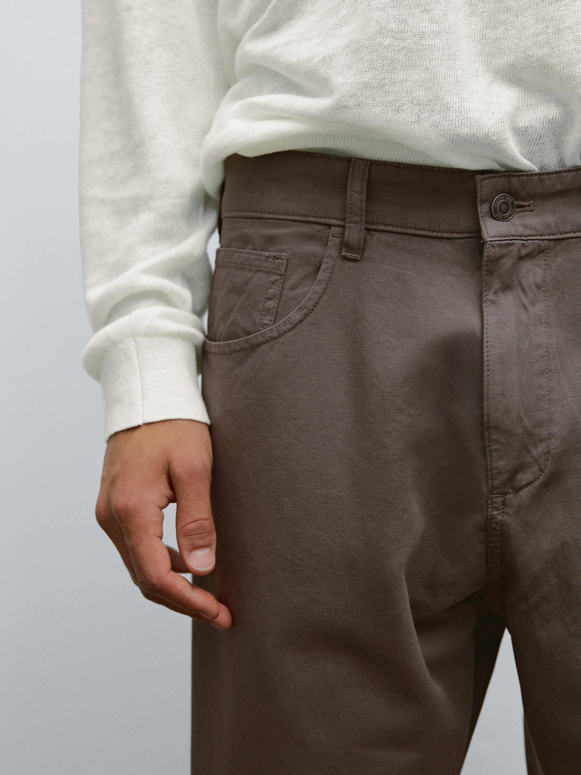 Faux jean léger relaxed fit