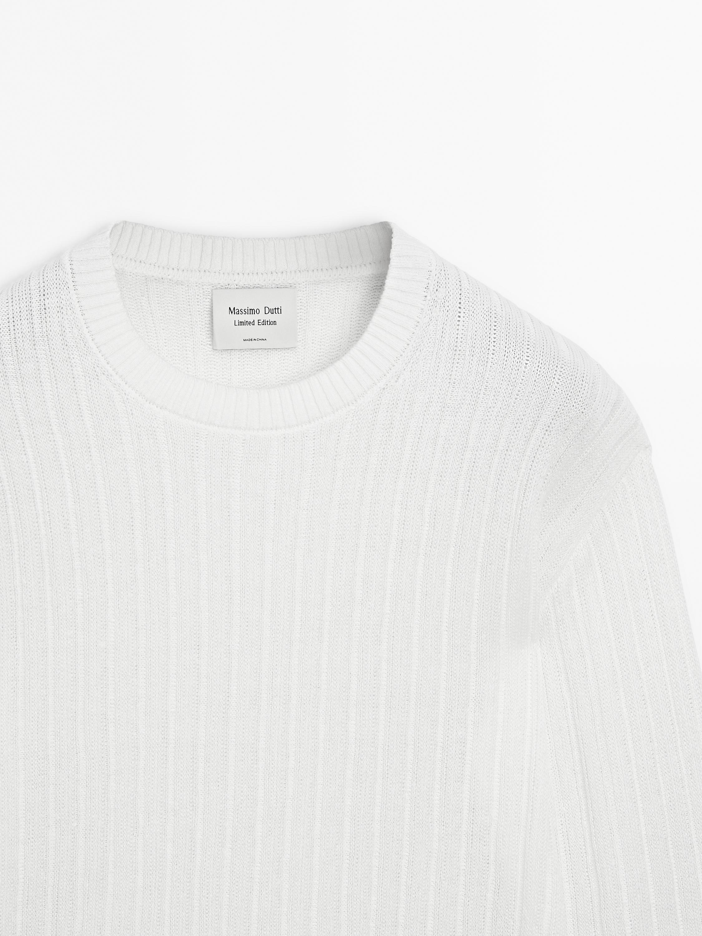 Ribbed linen knit sweater - Limited Edition