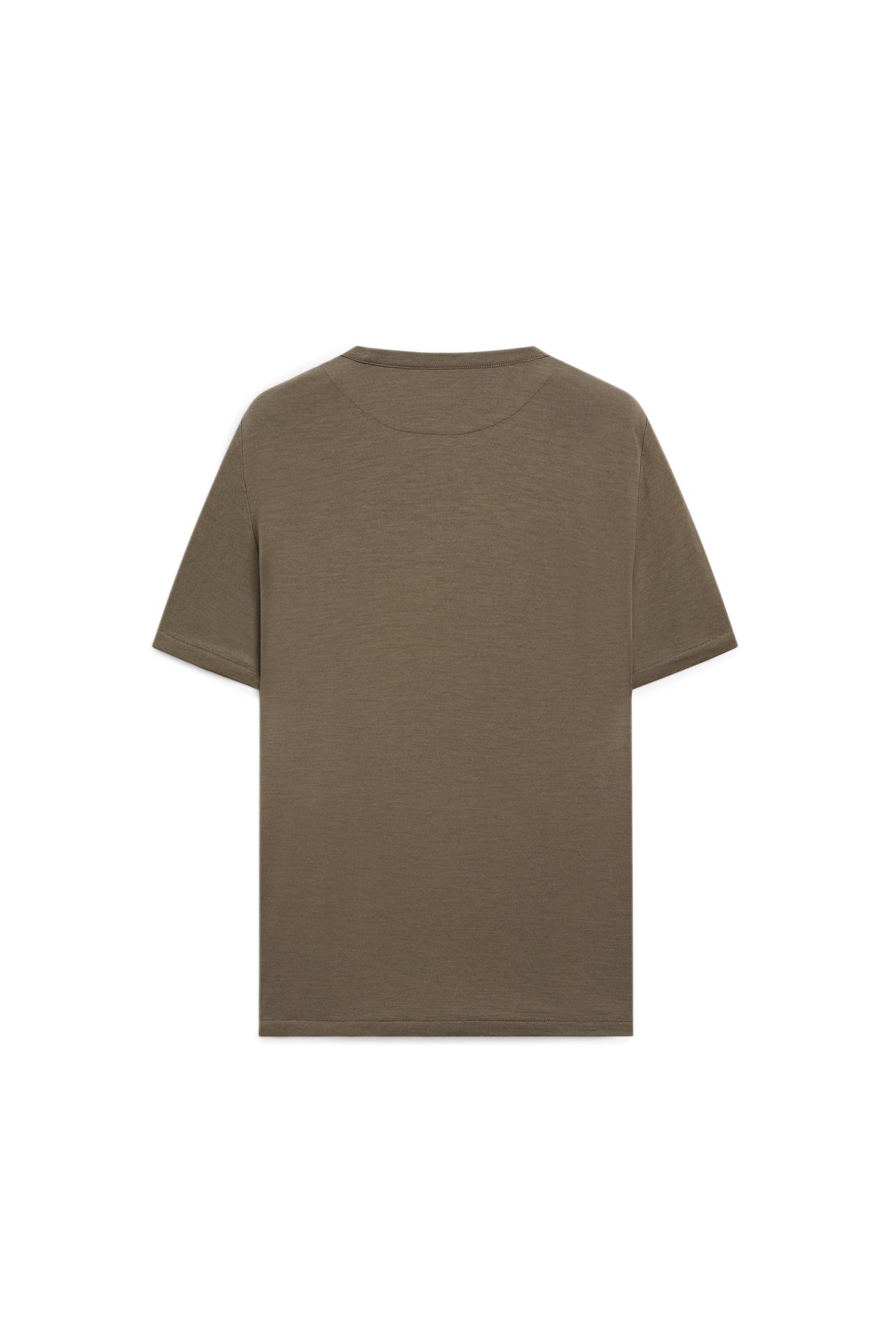 100% wool short sleeve T-shirt - LIMITED EDITION — MARINE GREEN