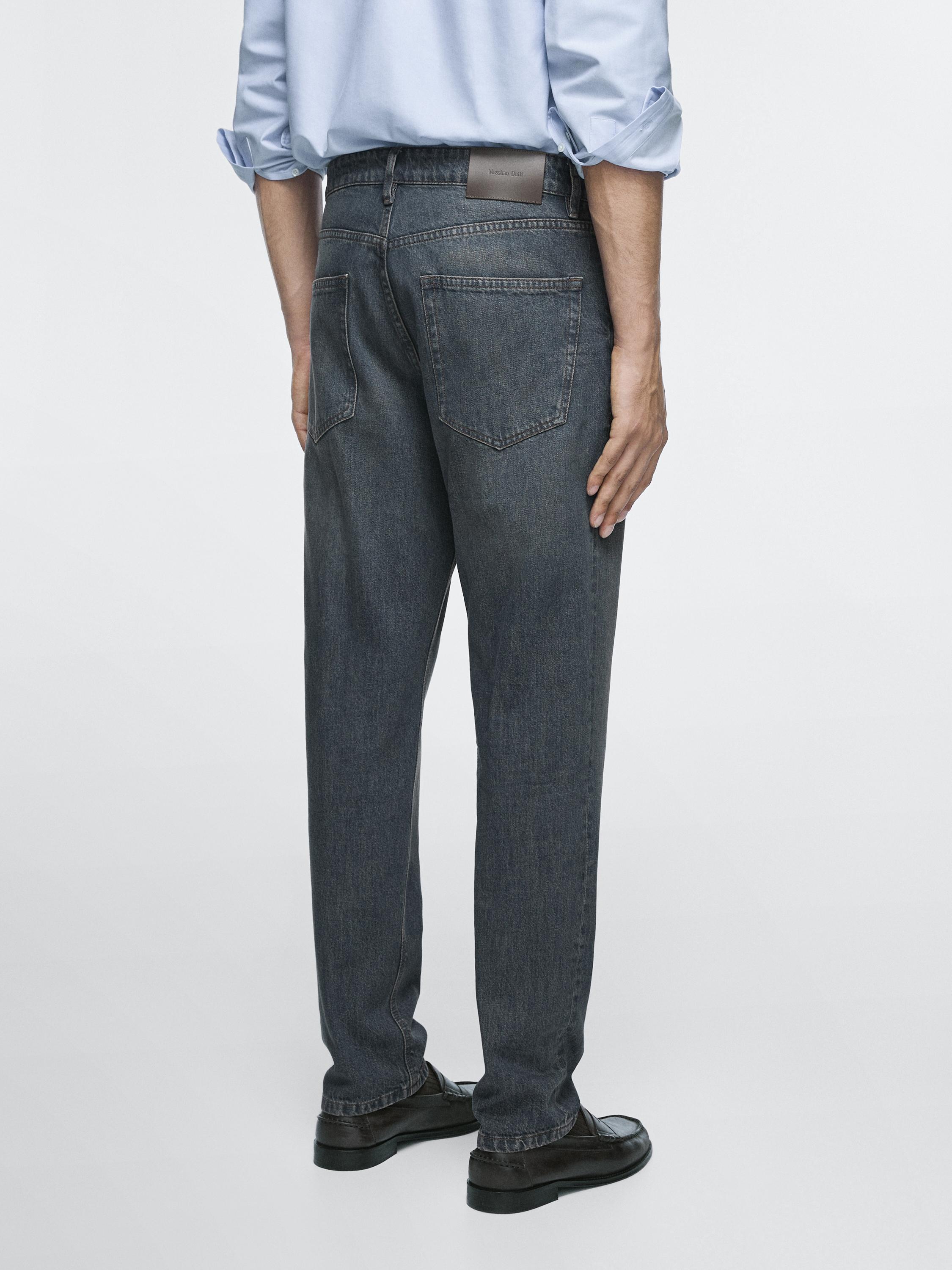 Tapered fit jeans — DARK BLUE
