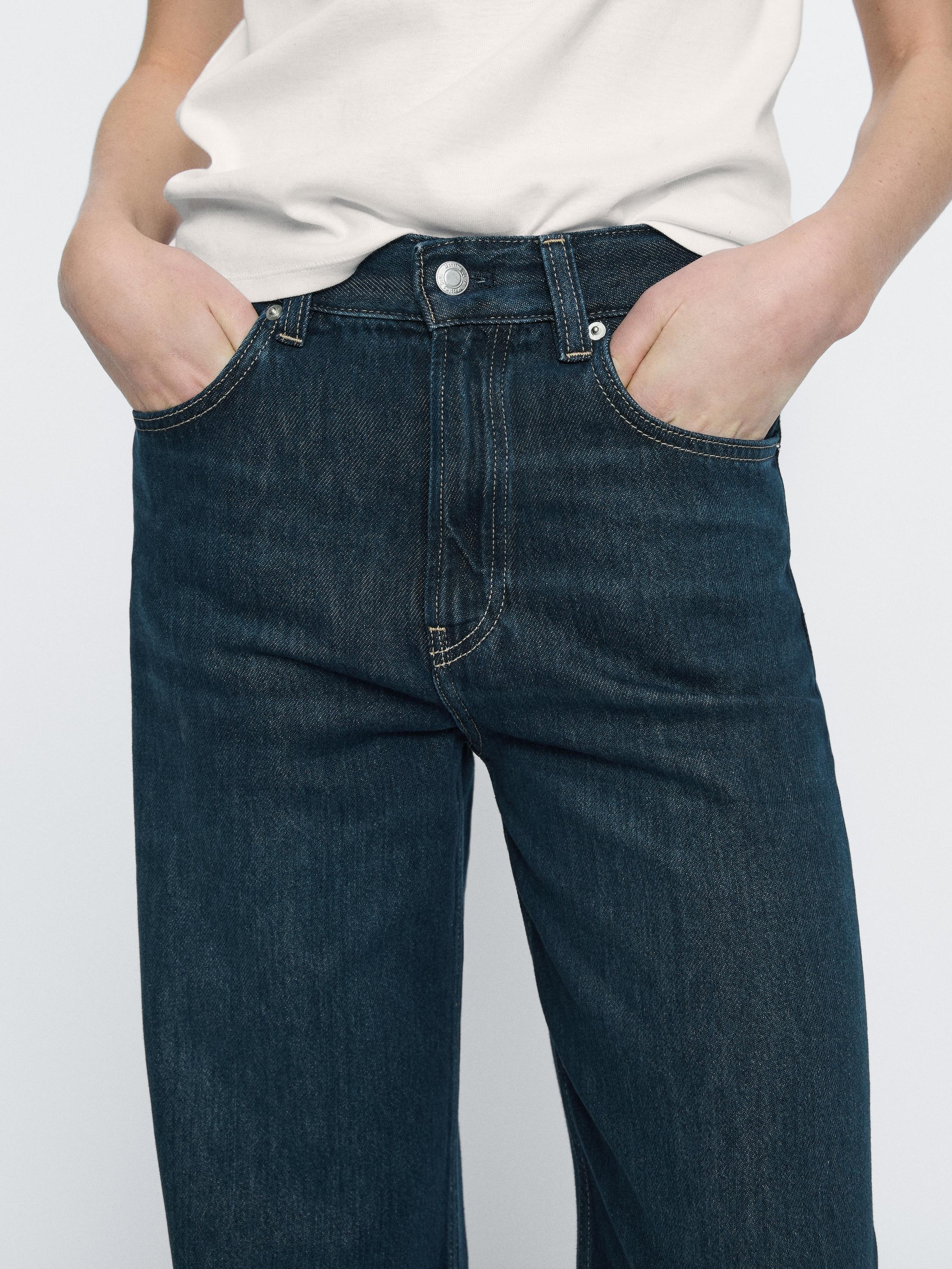 High-waist wide-leg jeans