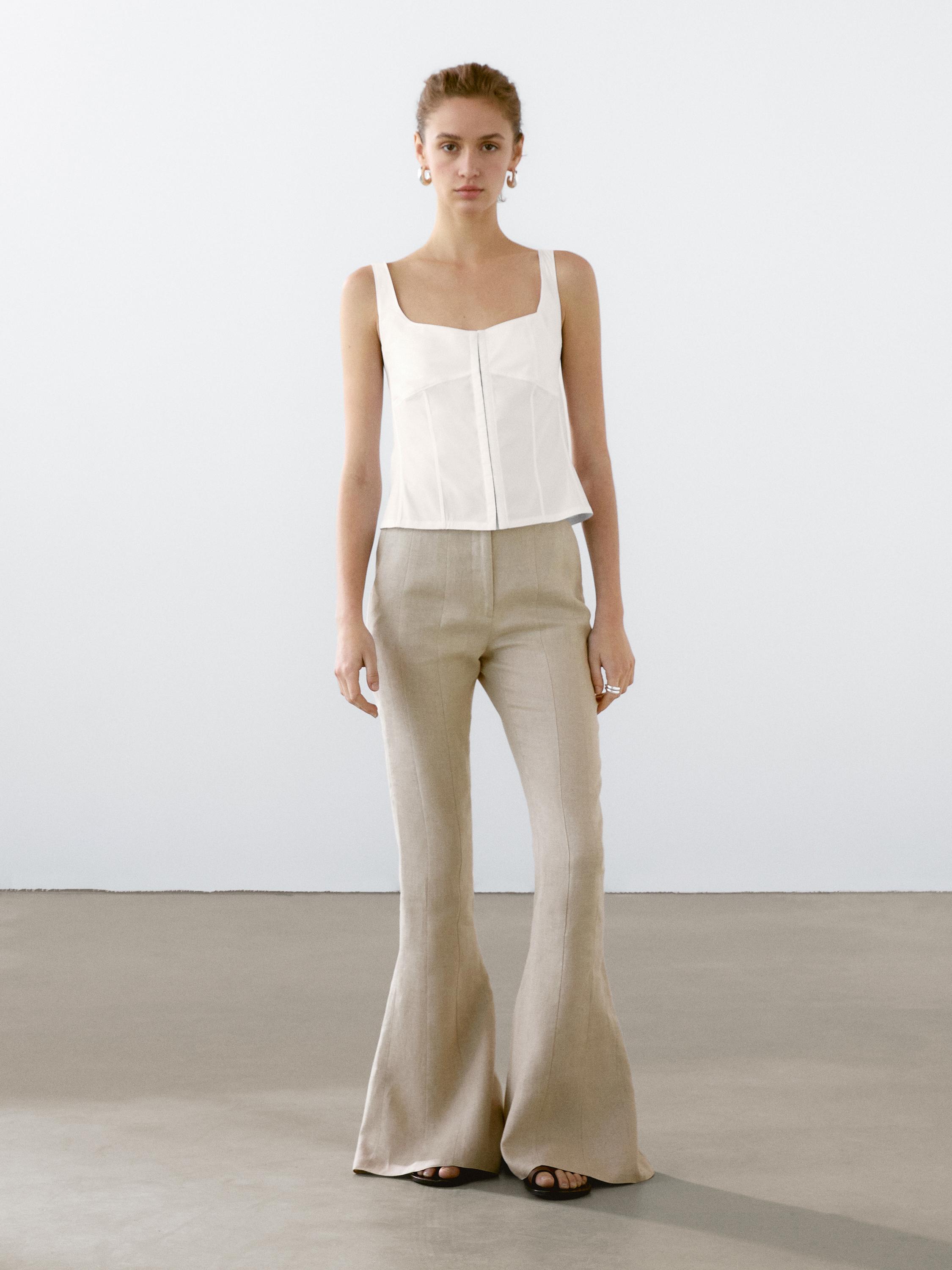 توب كورسيه من القطن المخلوط