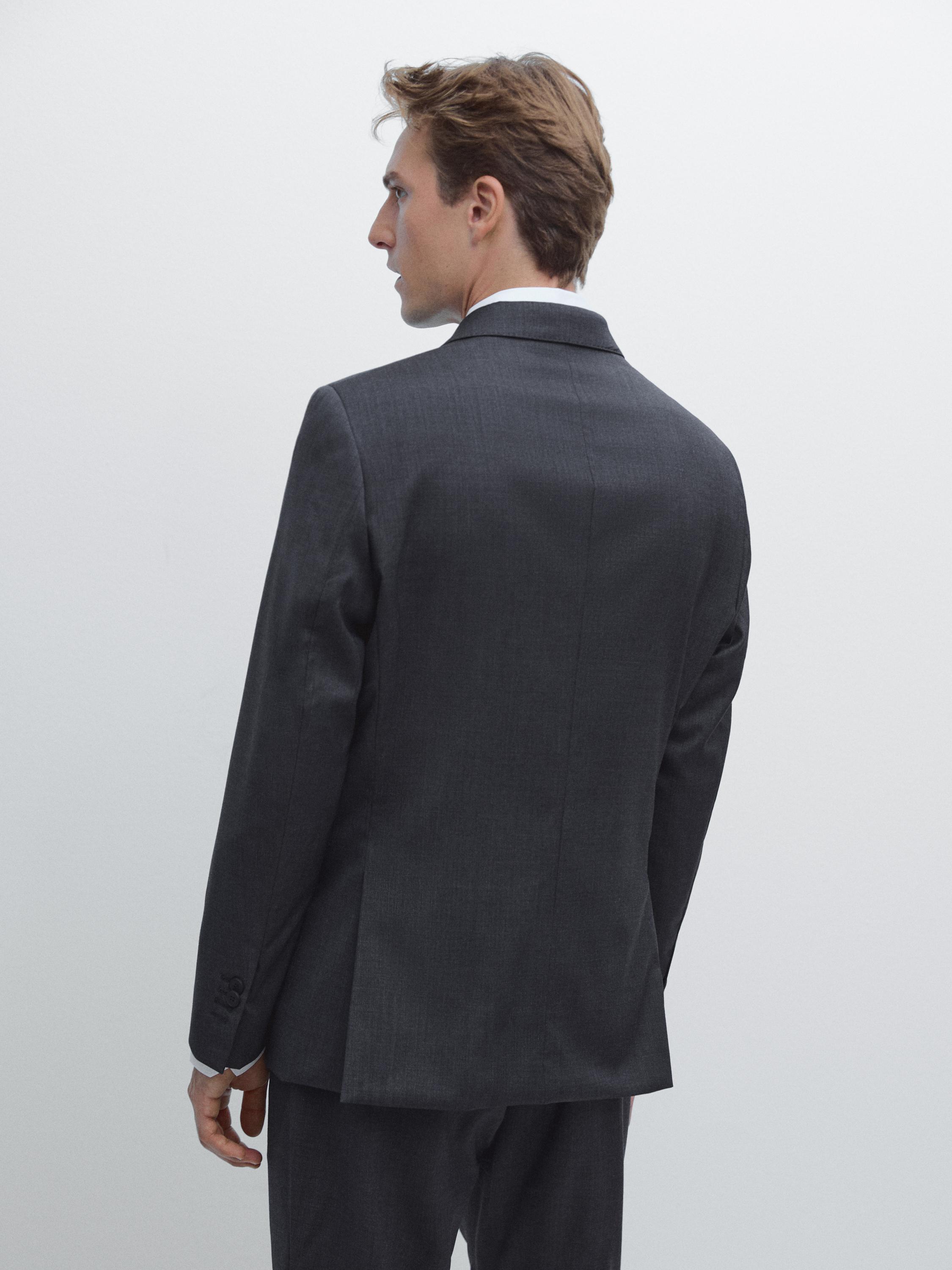 Костюмный пиджак из 100% шерсти