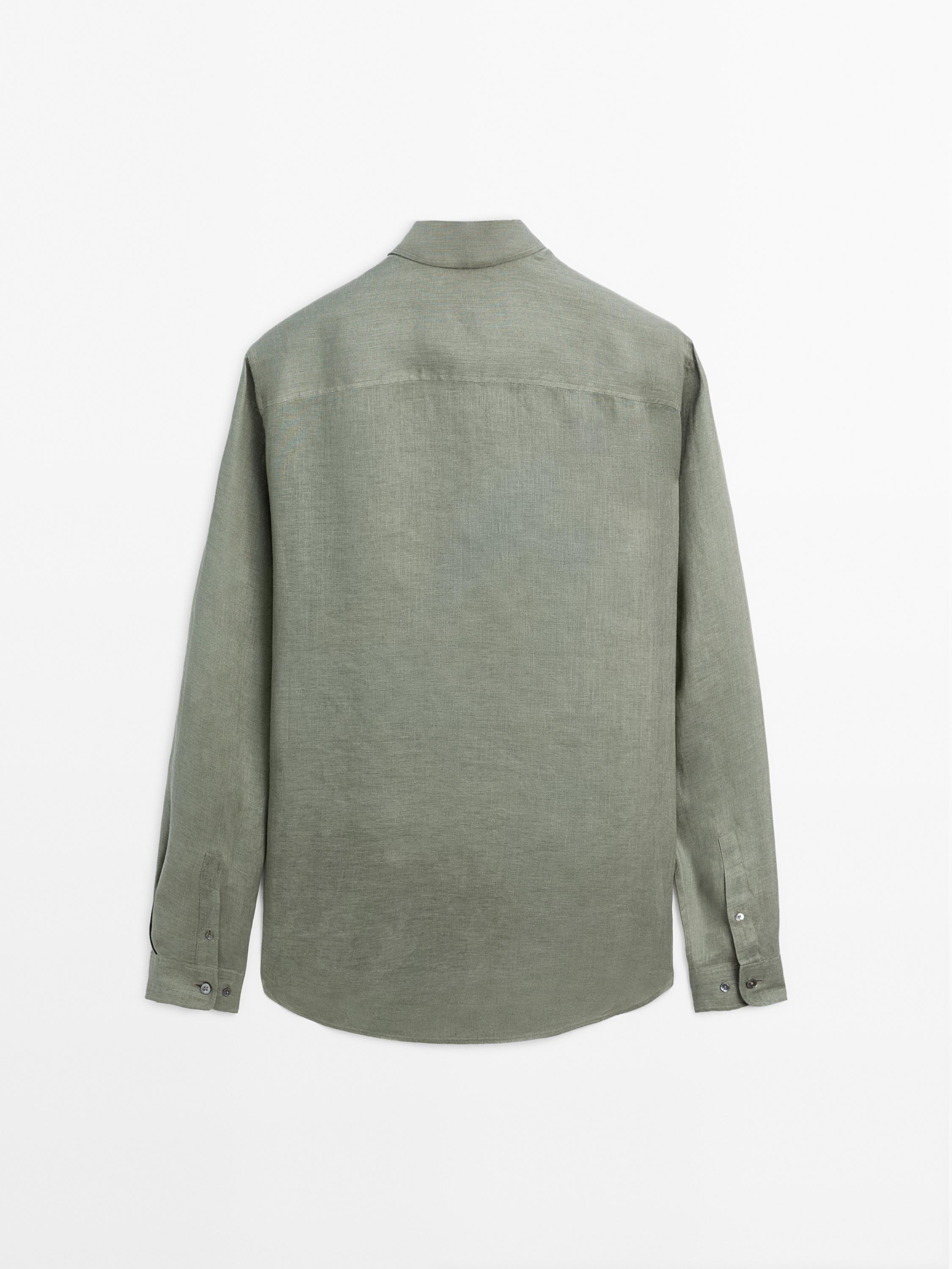 Риза от 100% лен със стандартна кройка