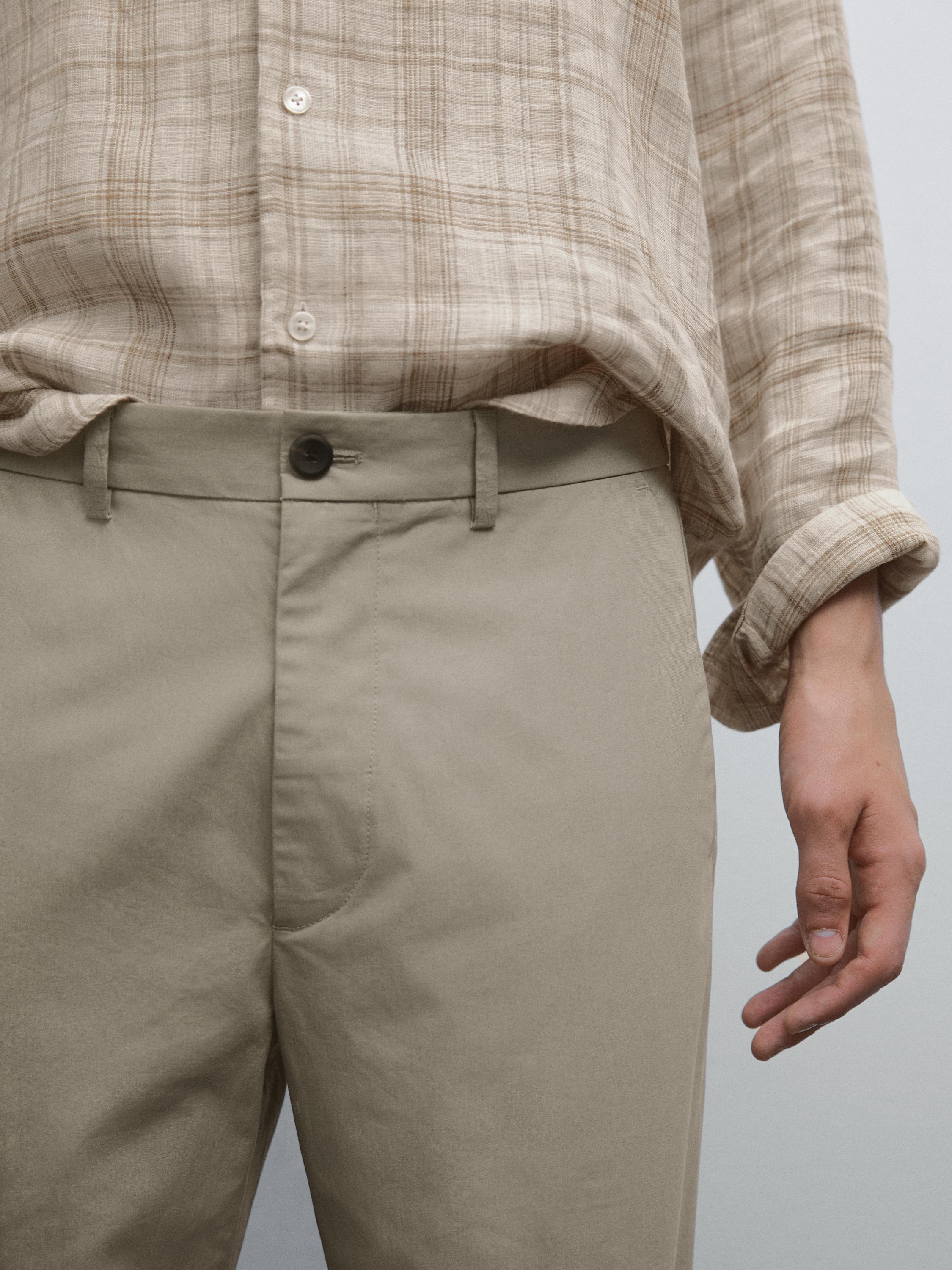 Semi-jogger fit trousers