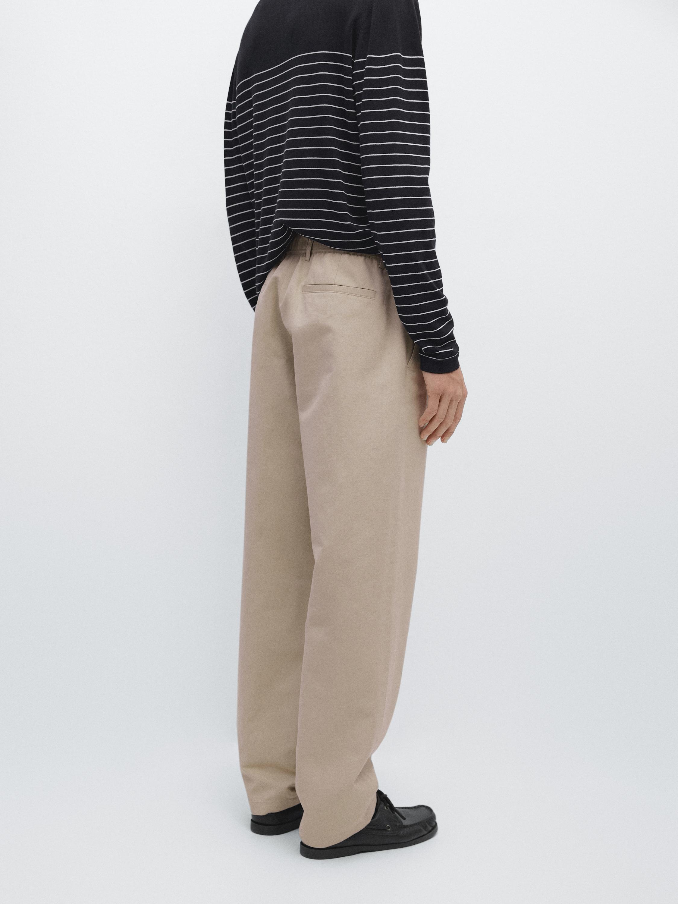 Jogger fit trousers — BEIGE