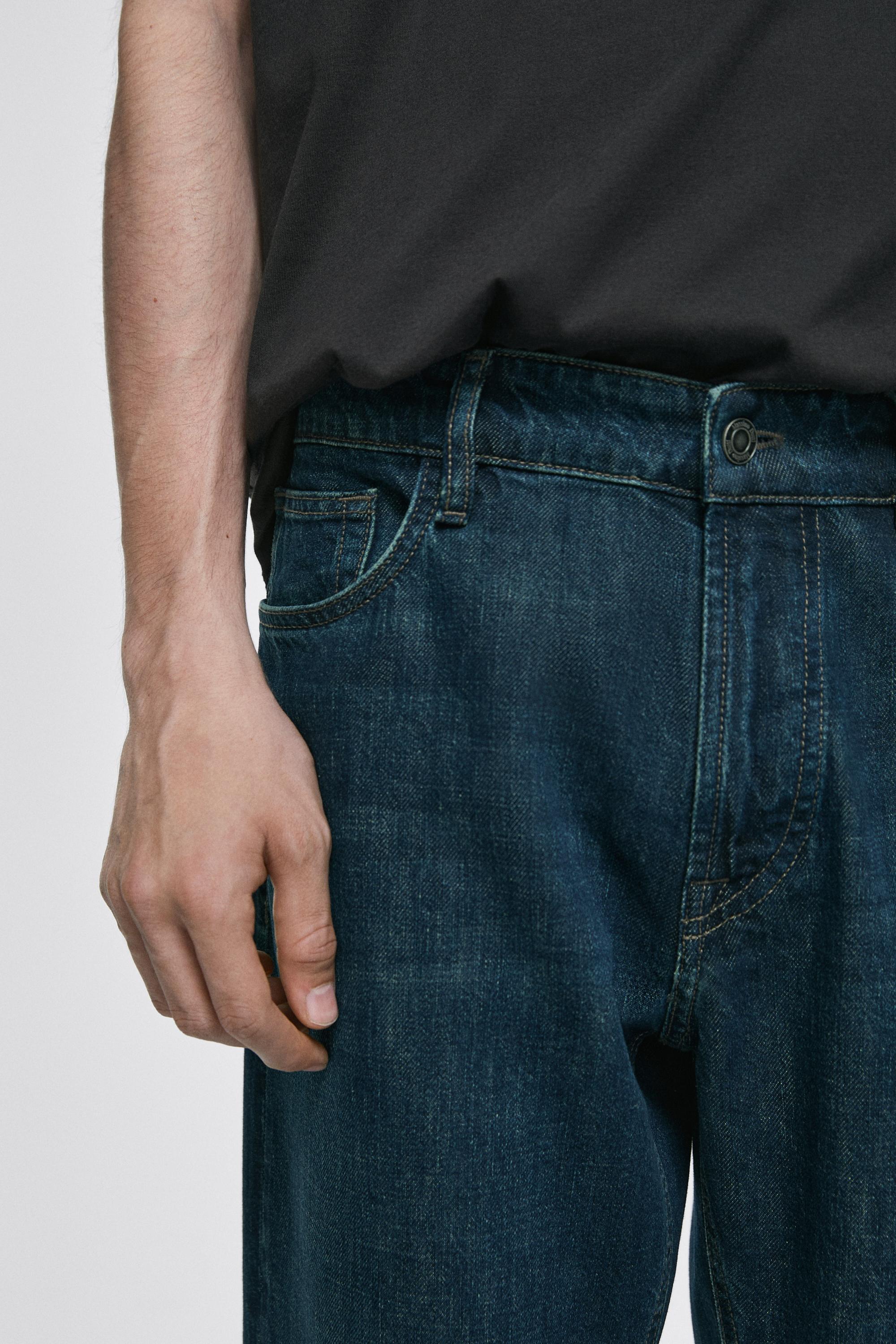 Tapered fit jeans — NAVY BLUE
