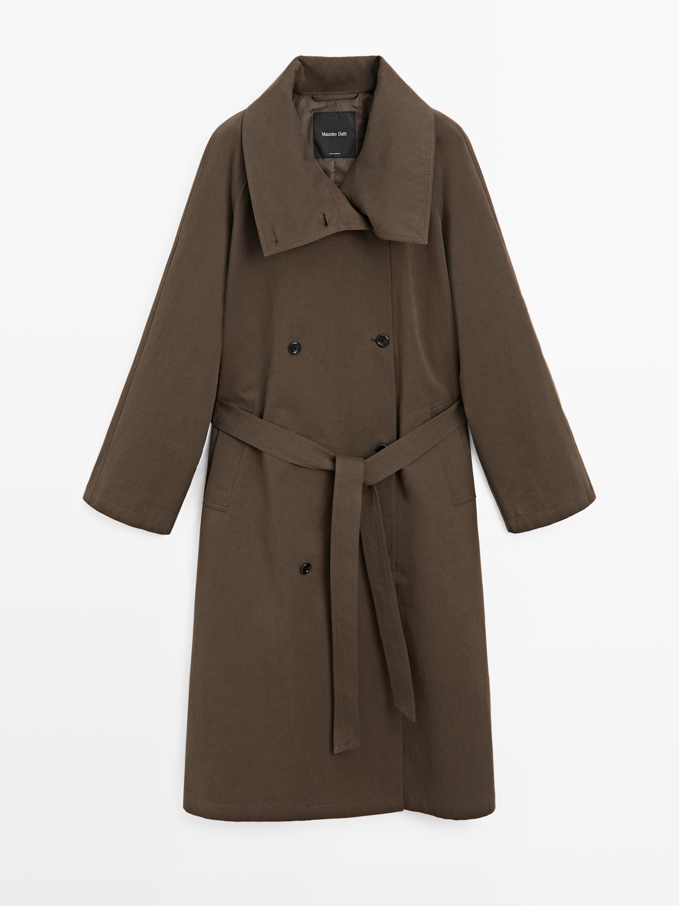 Trenchcoat mit Stehkragen