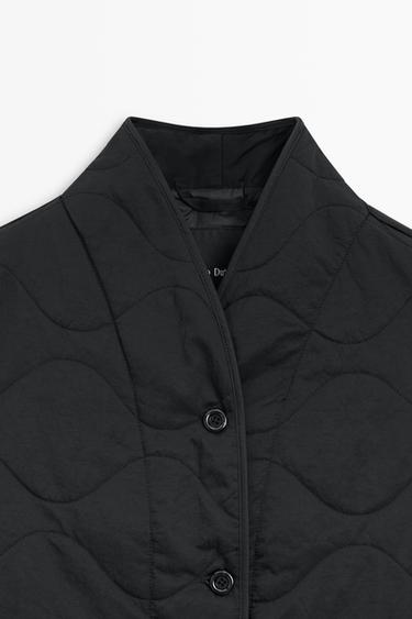 Lightweight quilted jacket with stand collar — BLACK 9