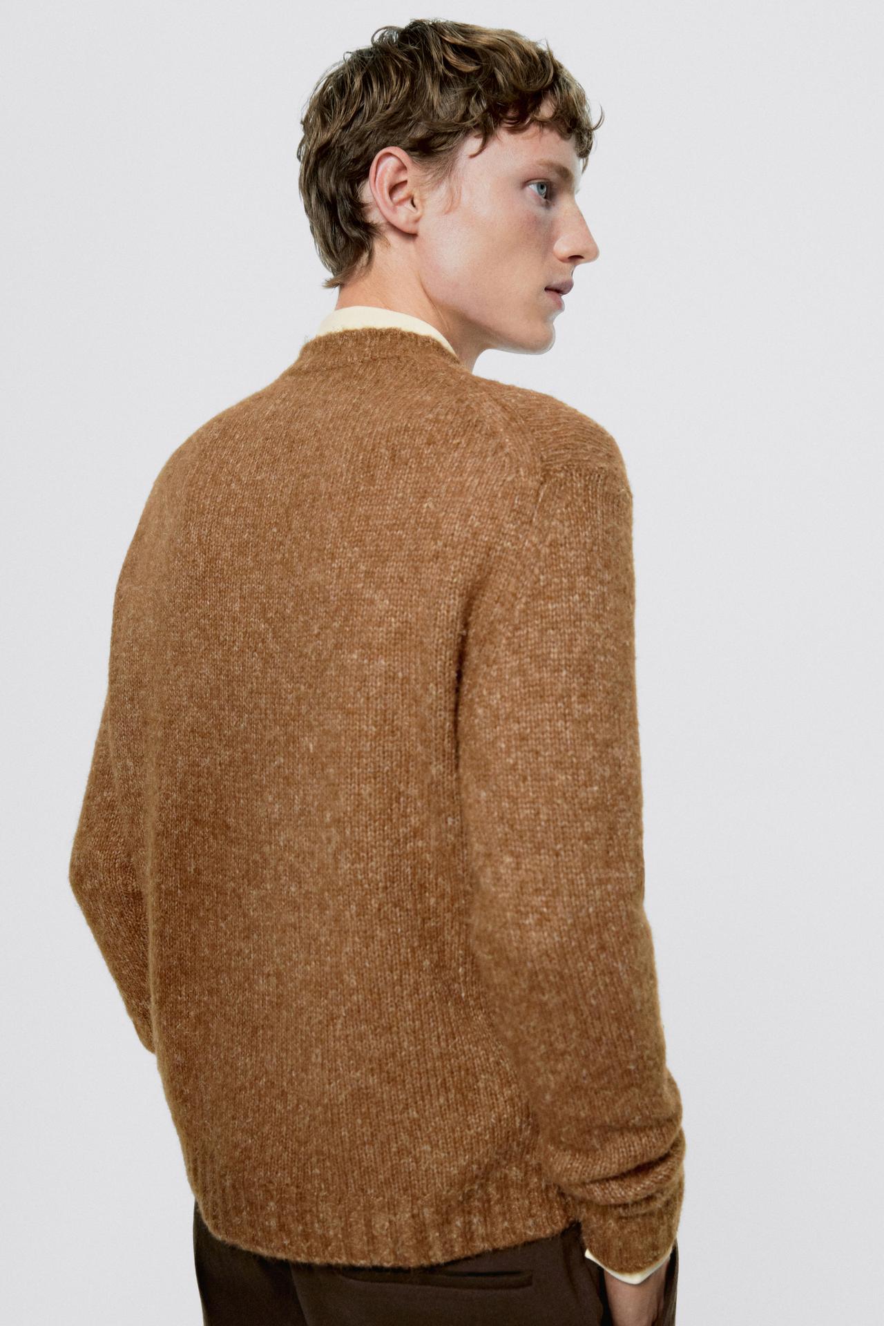 Flecked knit sweater - LIMITED EDITION — CAMEL