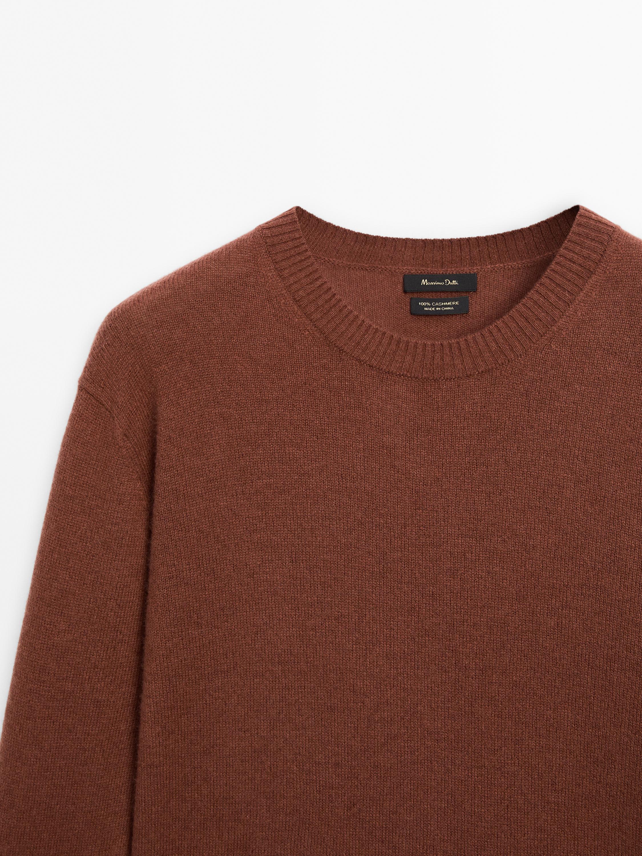100% cashmere knit sweater