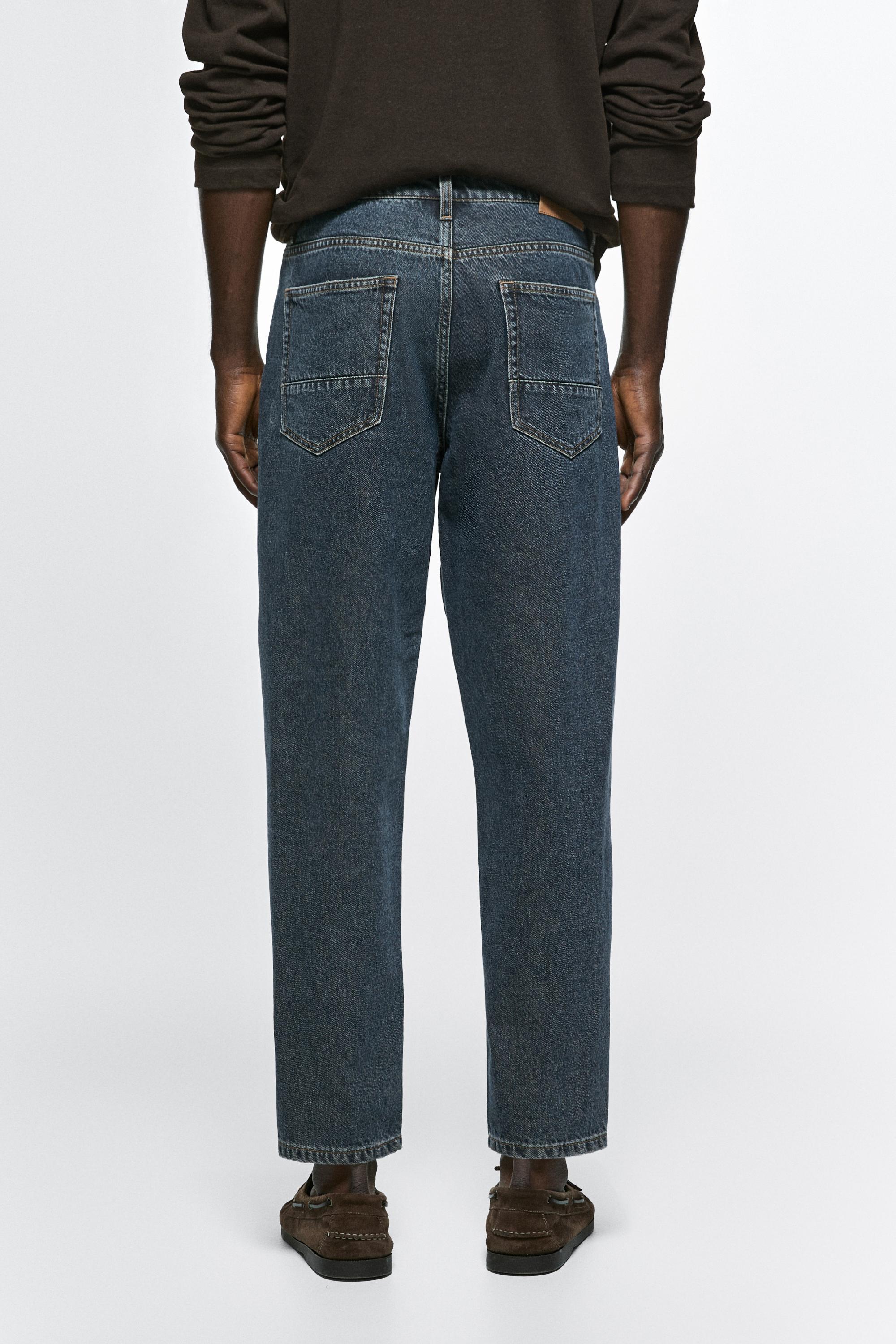 Slim fit cropped jeans — MEDIUM BLUE