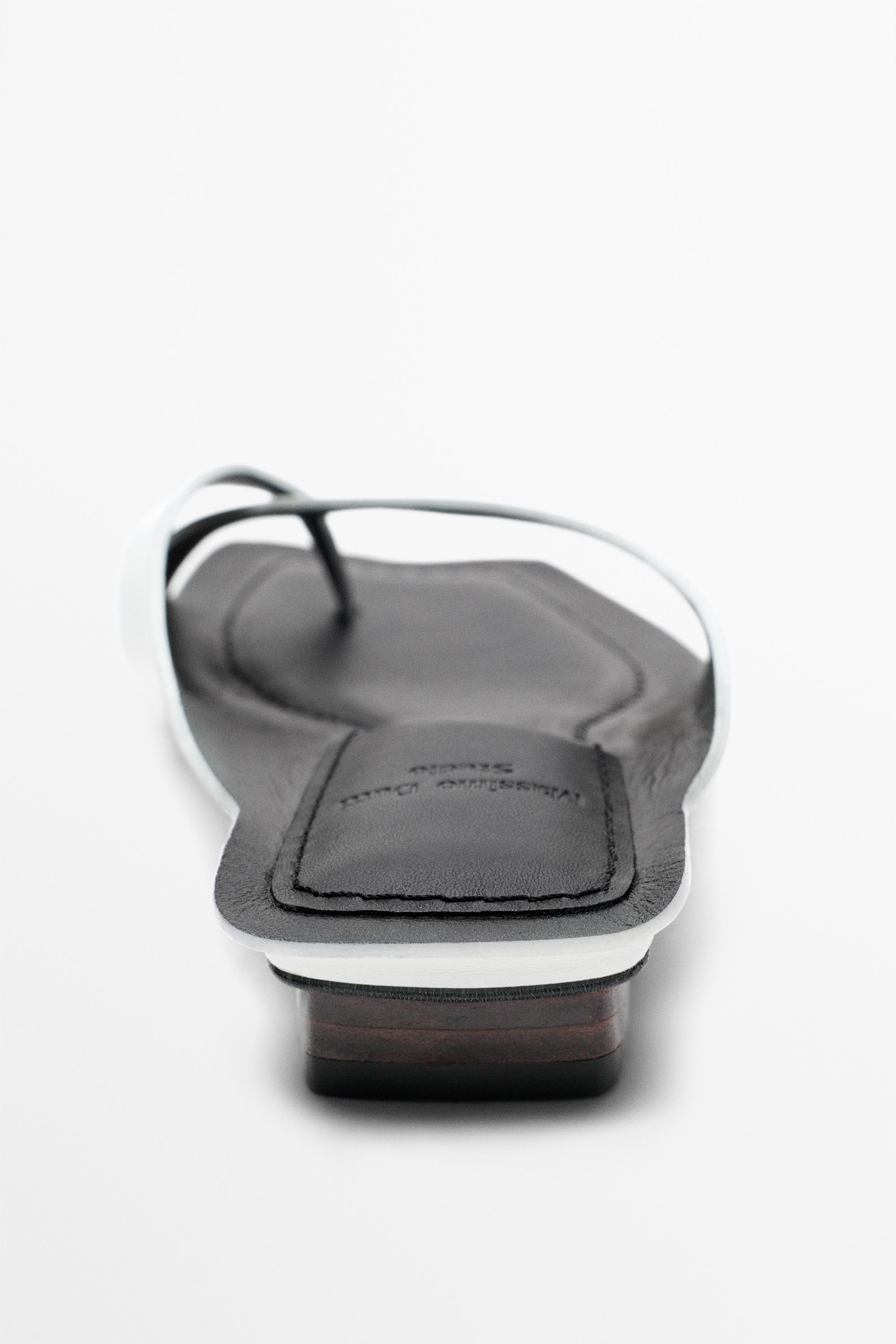Leather high-heel sandals - STUDIO — WHITE