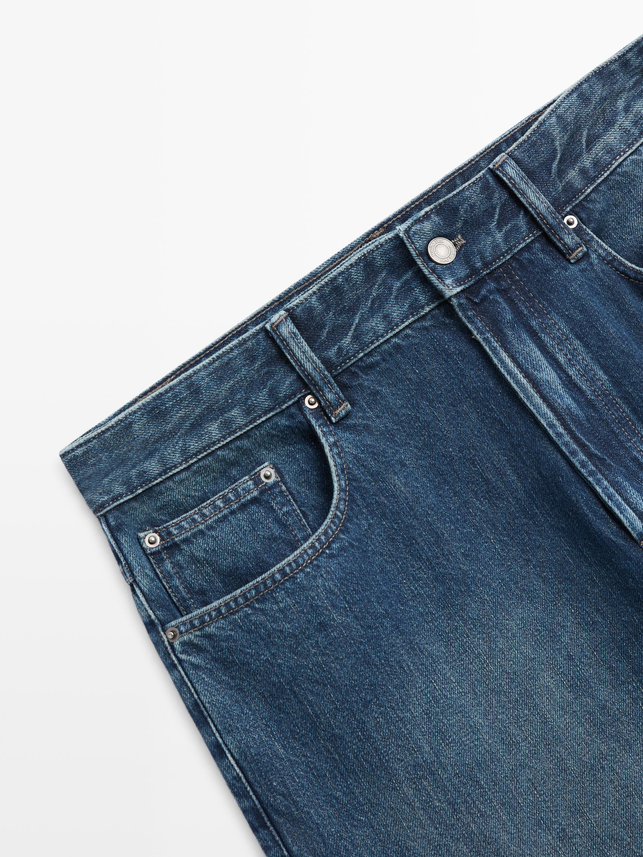 Wide-leg jeans — DARK BLUE
