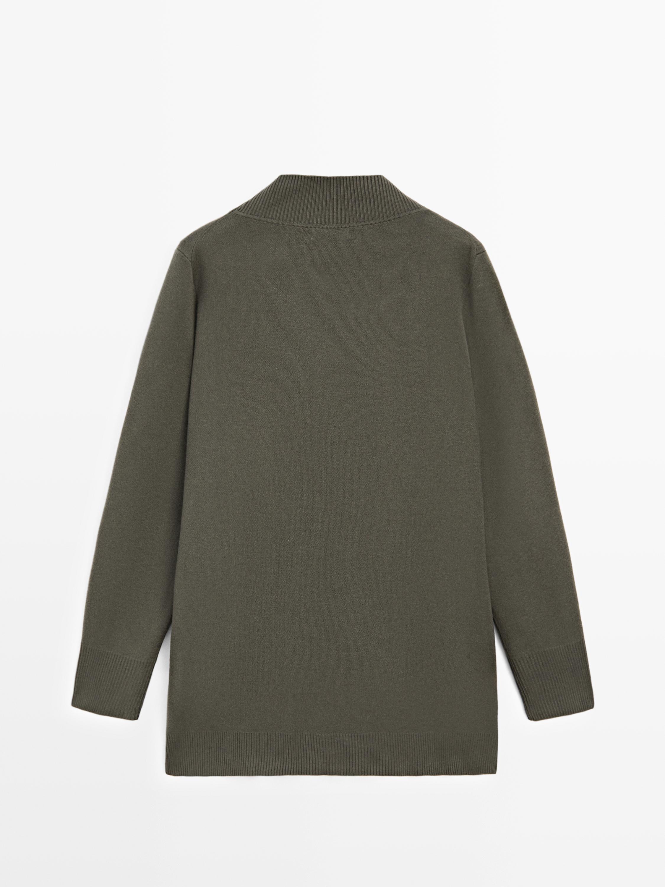 Long cardigan with button details