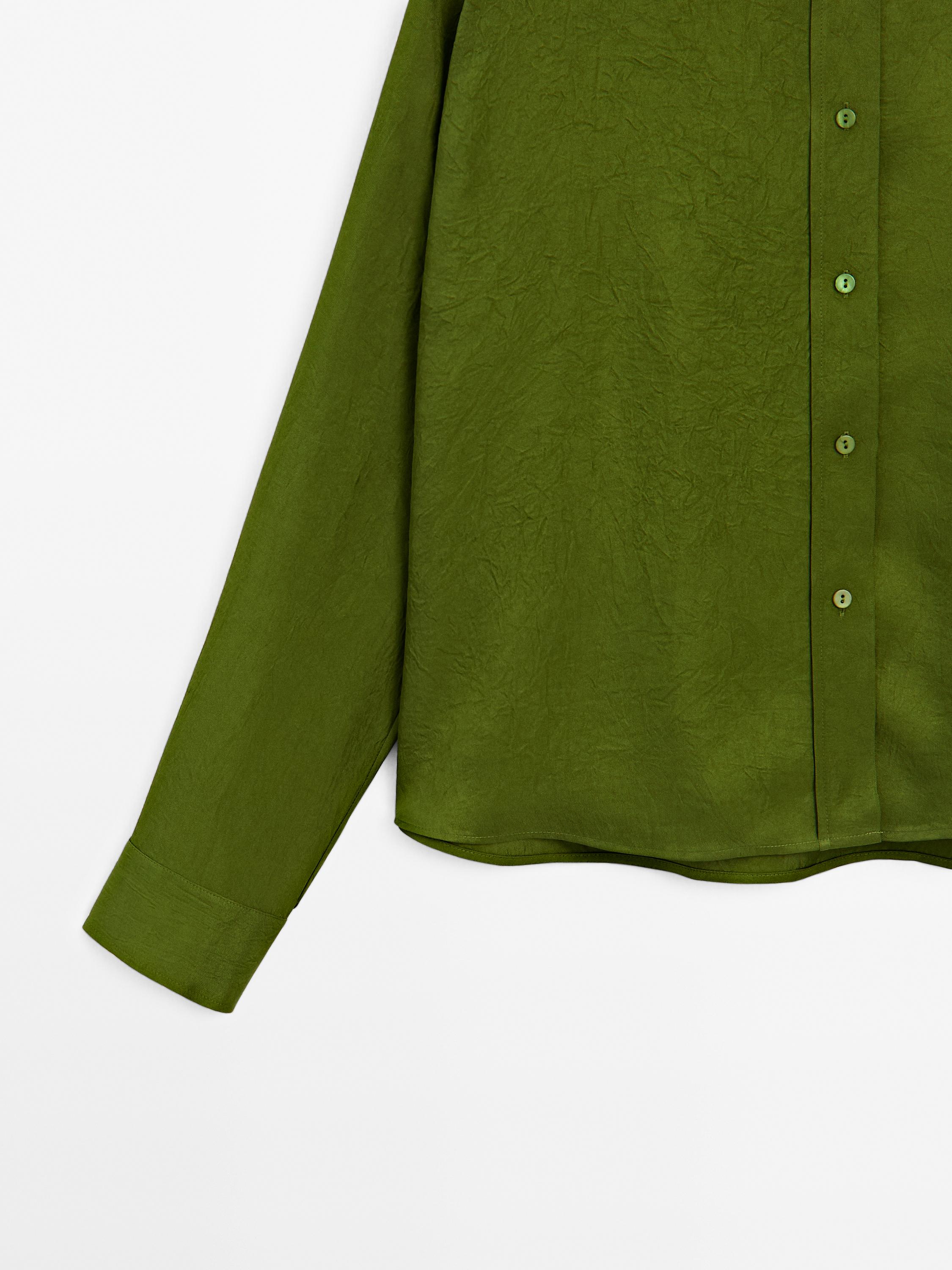 Camisa fluida satinada