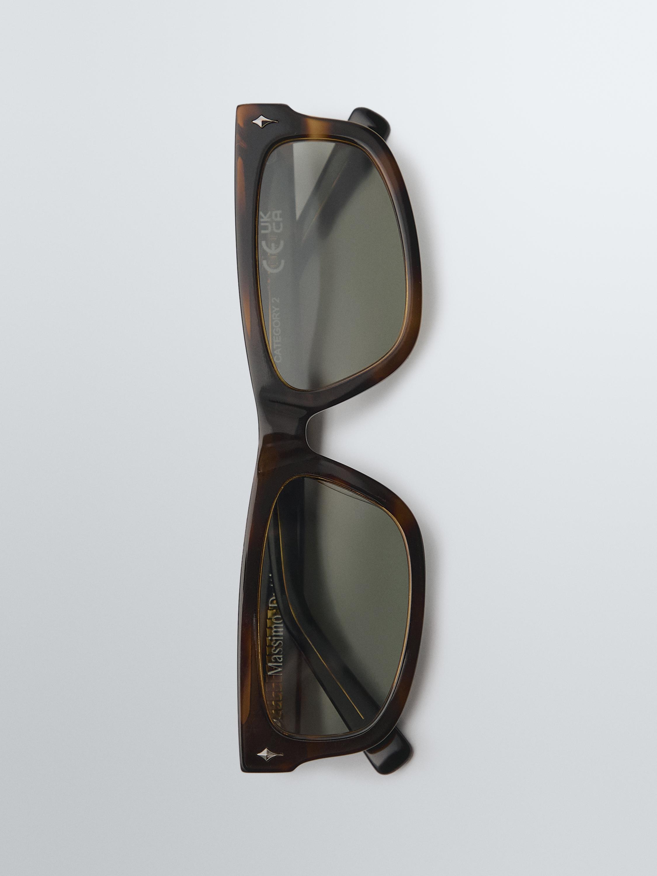 Narrow sunglasses — BROWN