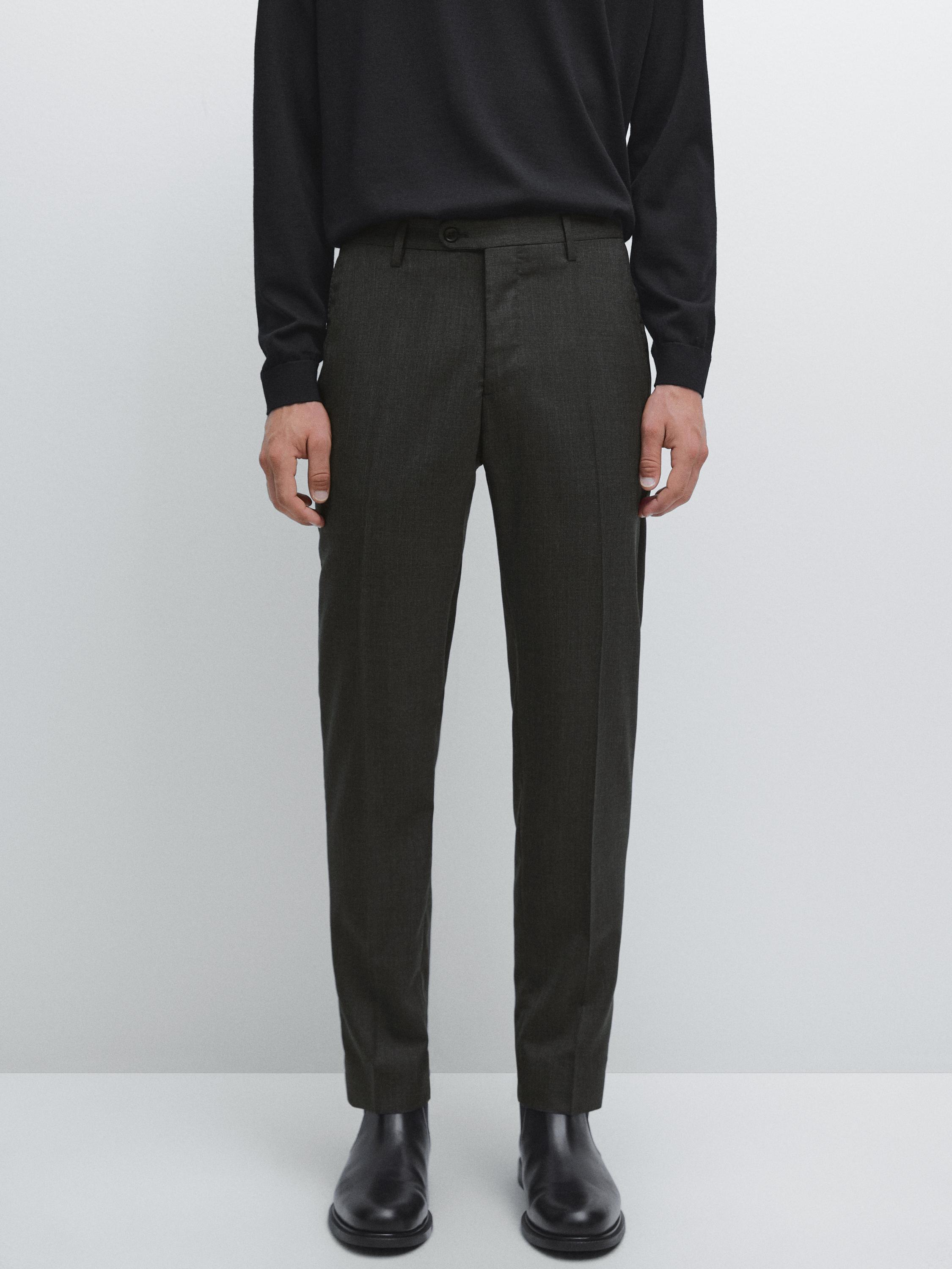 Костюмные брюки из 100% шерсти