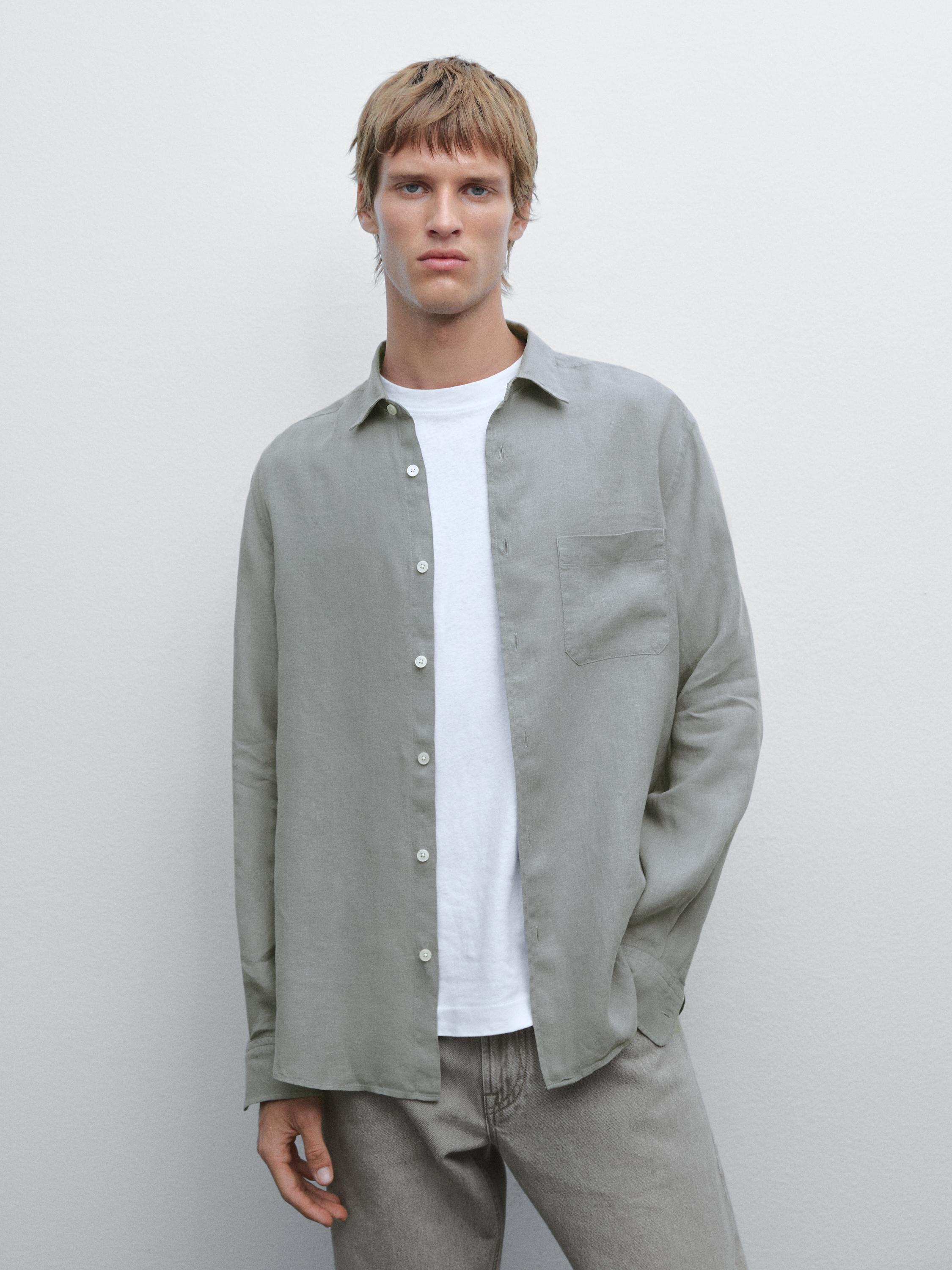 Regular-fit shirt with pocket