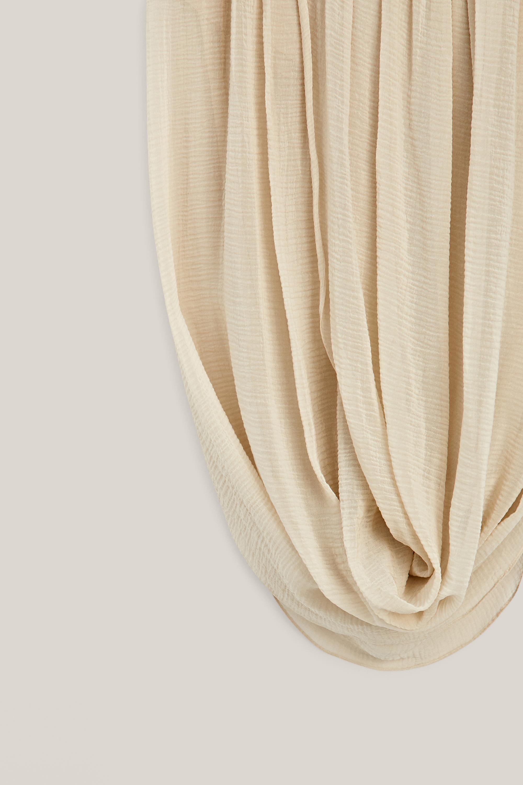 Midi skirt with sash belt detail - LIMITED EDITION — CREAM