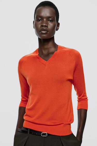 100% wool knit sweater - LIMITED EDITION — PALE GERANIUM 2