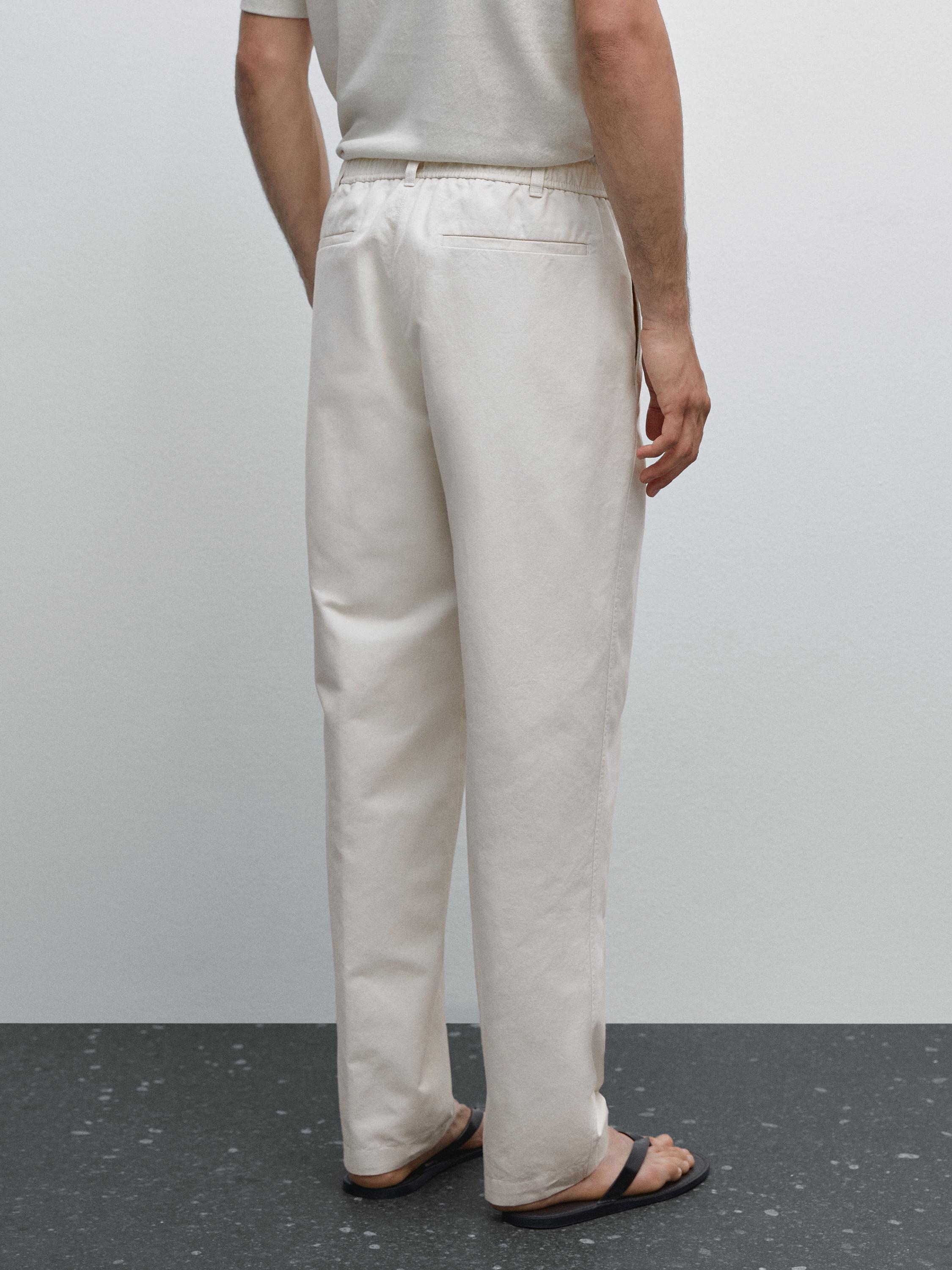 Pantalón jogger mezcla algodón