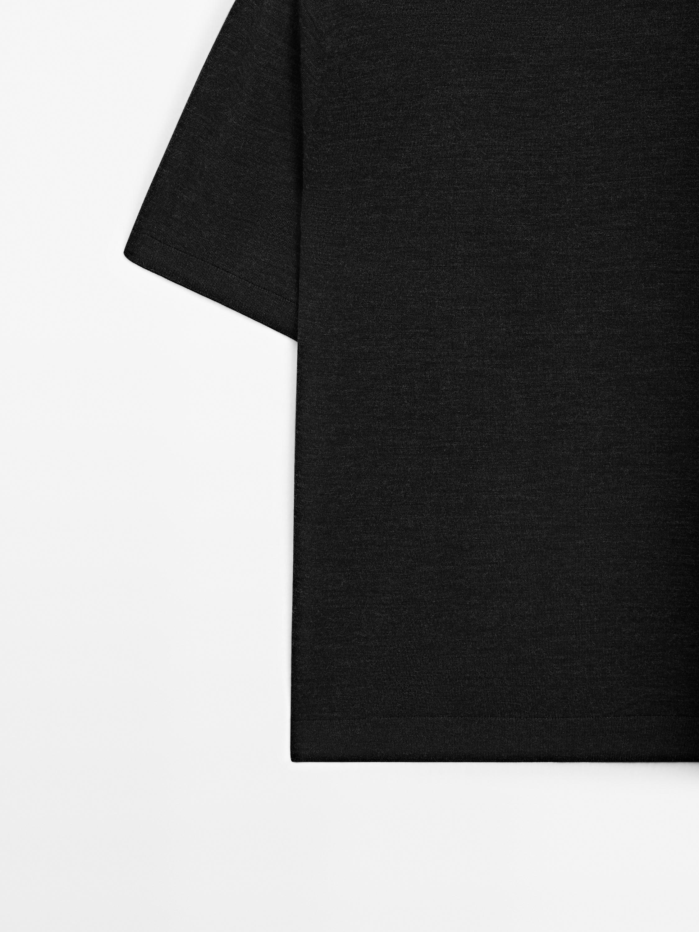 100% merino wool knit T-shirt