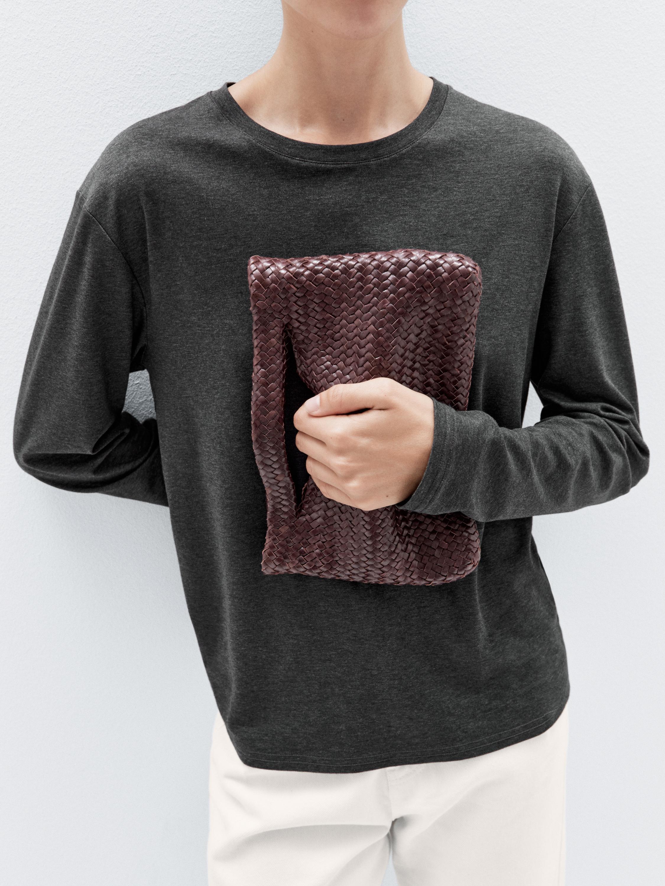 Woven nappa leather mini bag