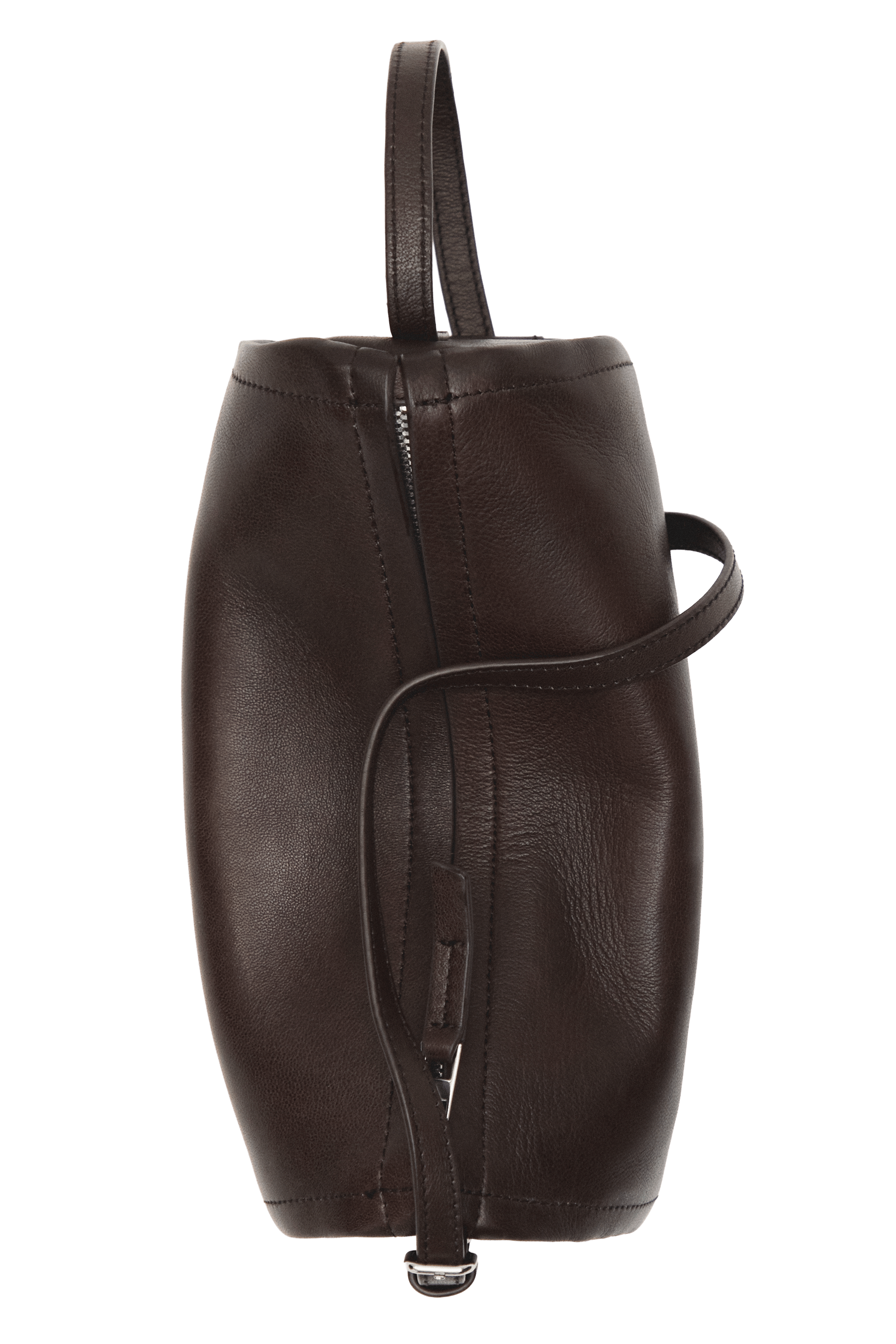 Nappa leather crossbody bag — BROWN