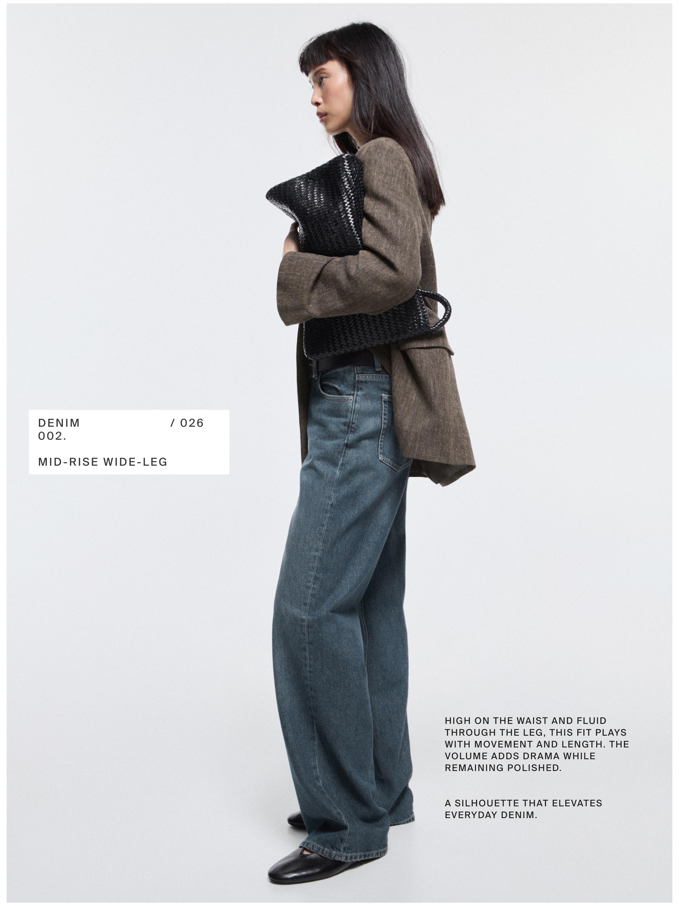 Mid-rise wide-leg jeans — MEDIUM BLUE