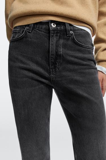 Mid-waist flare fit jeans — BLACK 8
