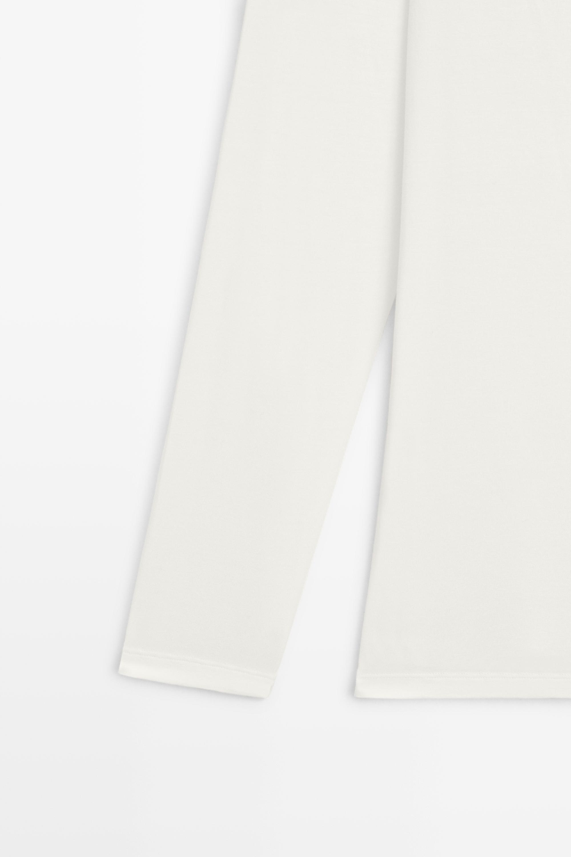 Long sleeve T-shirt - STUDIO — CREAM