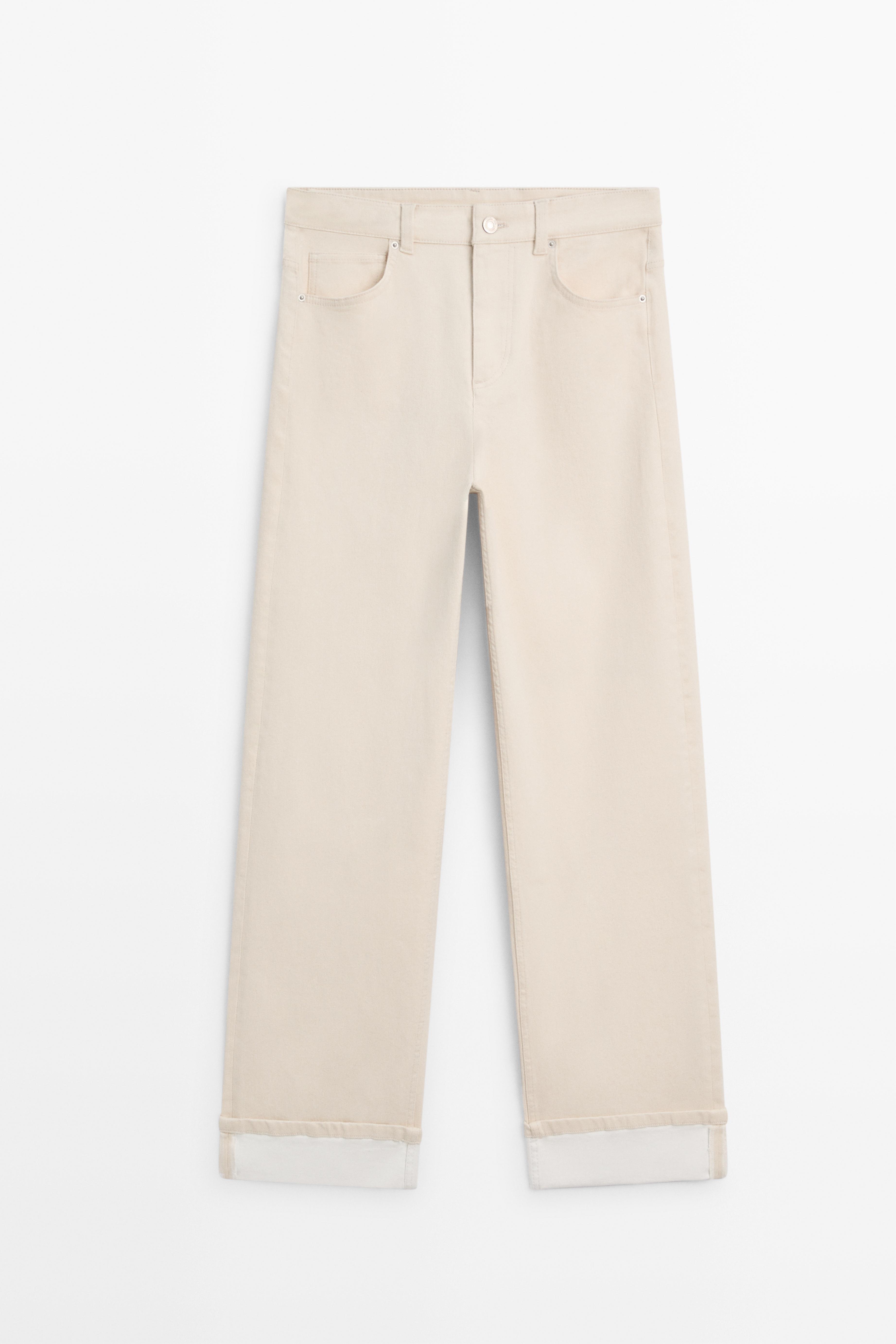 Straight-leg jeans with turn-up hems — CREAM