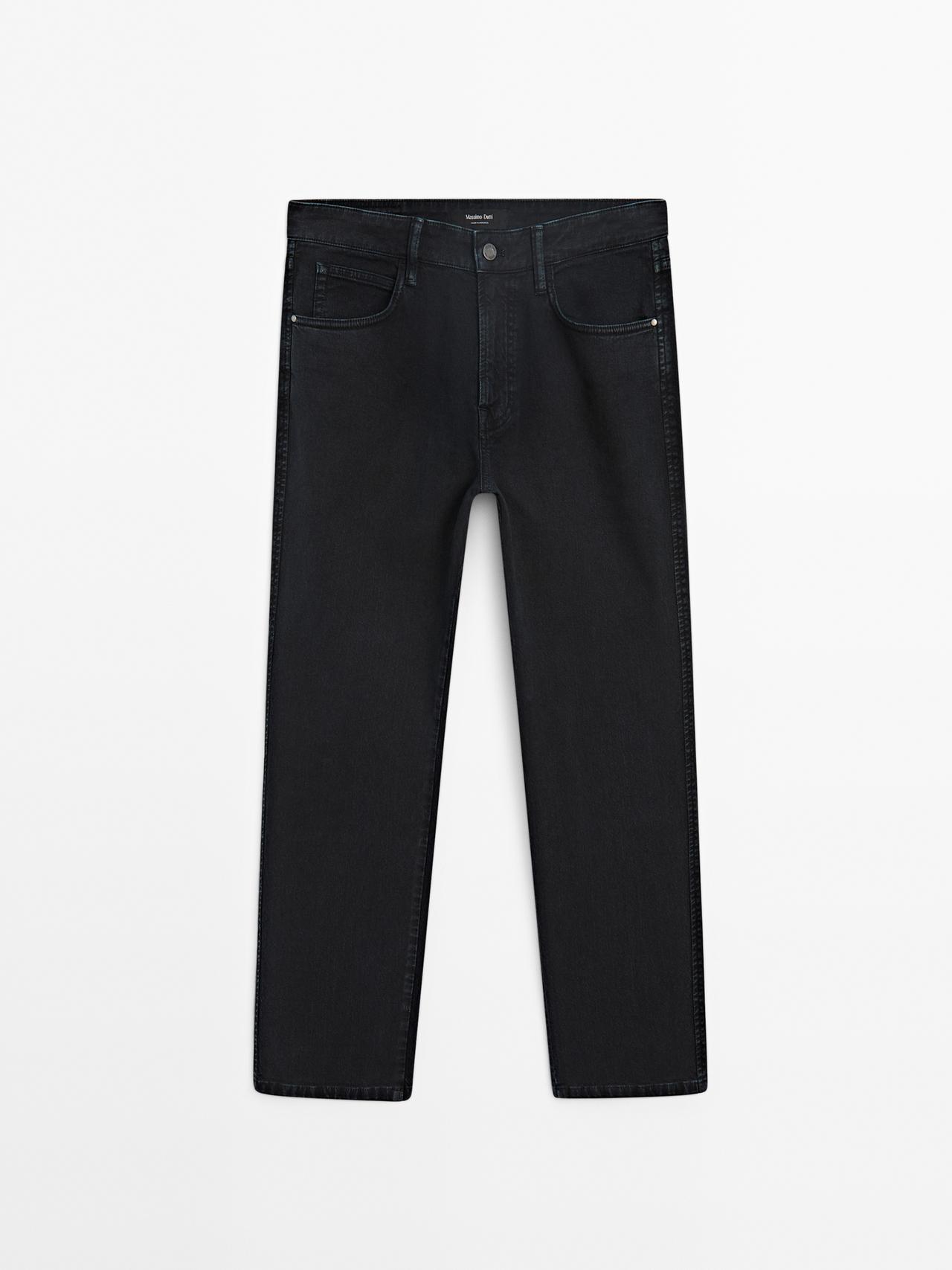 Massimo Dutti - Heren - Toelopende Jeans - Marineblauw - 29