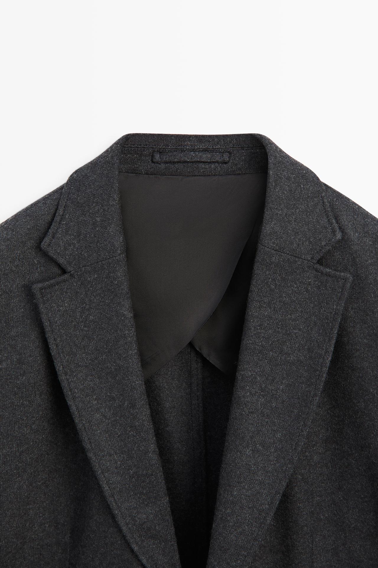 100% wool suit blazer — GREY