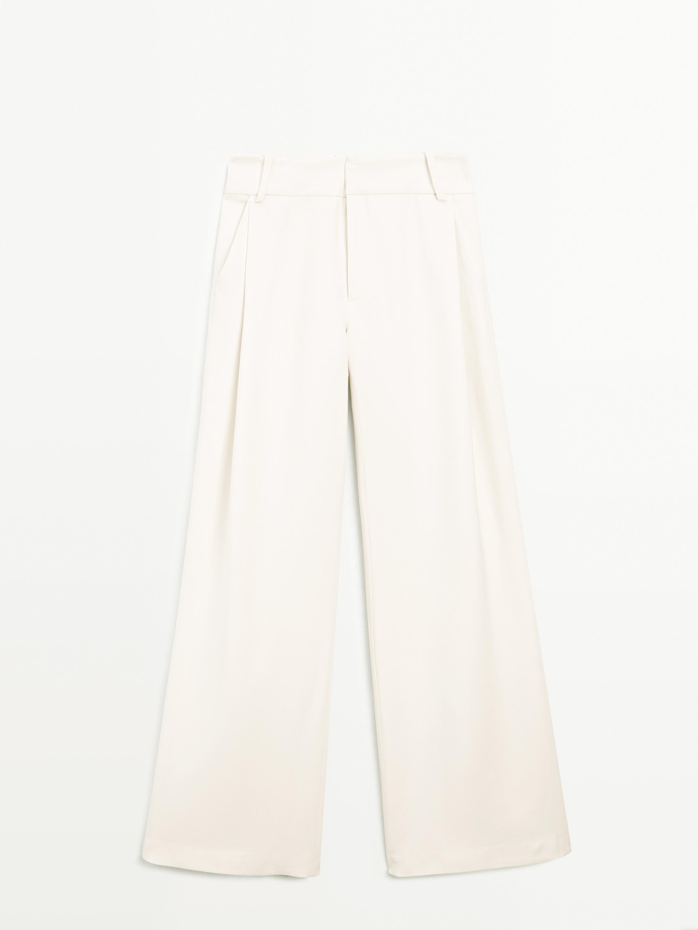 Pantalons pinces cinturilla ampla - Studio