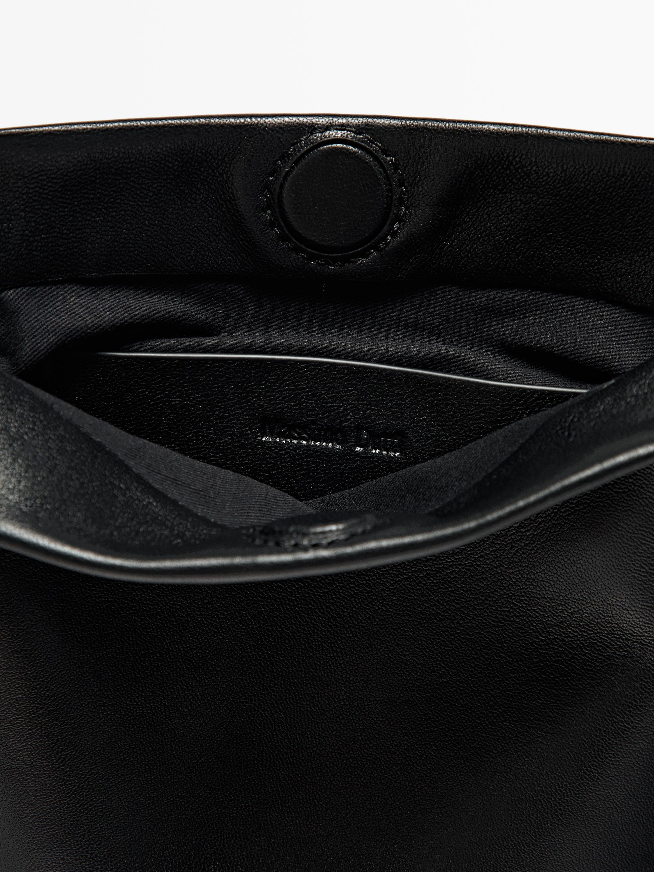 Nappa leather mini crossbody bag