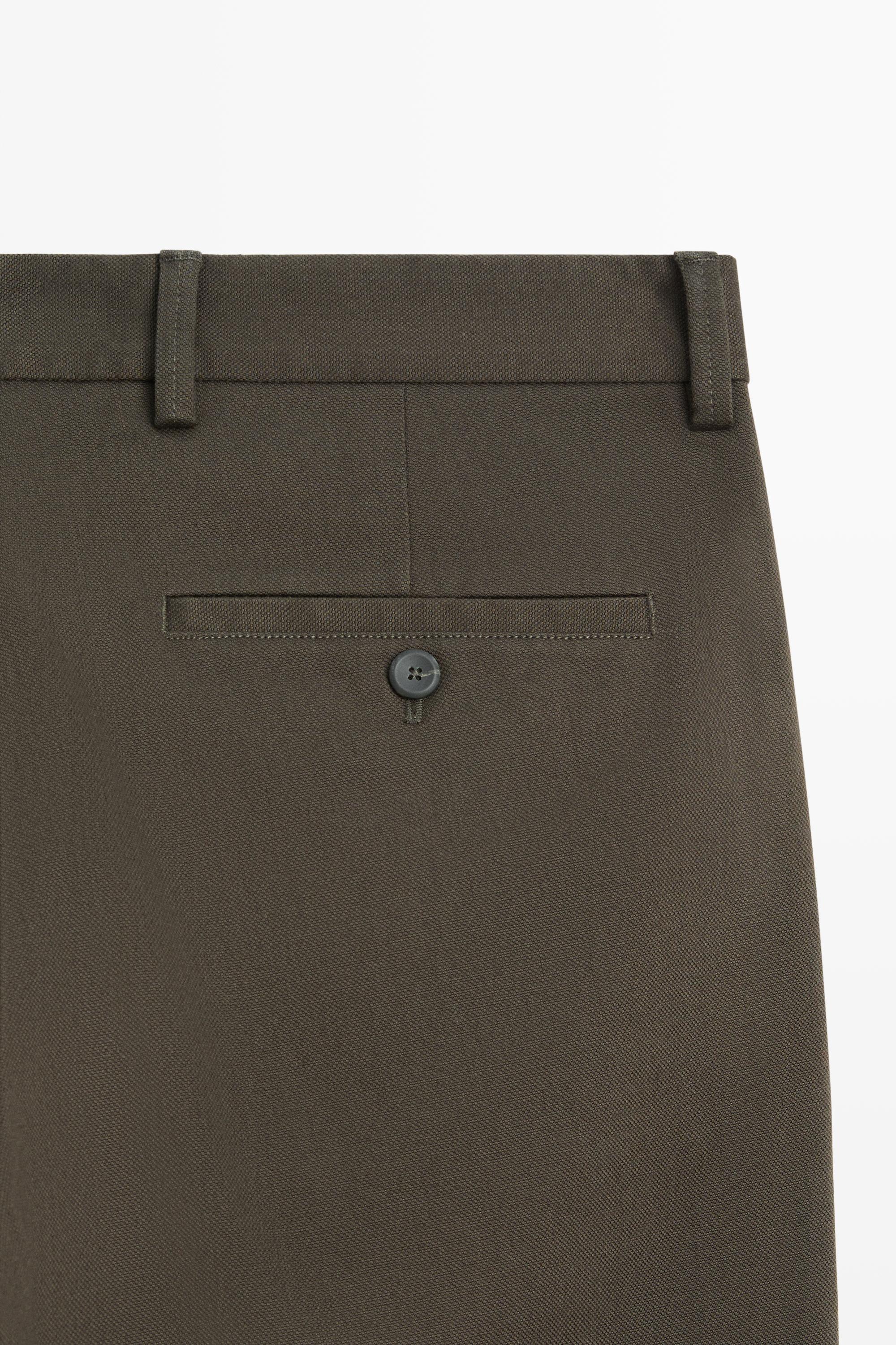 Slim fit pants — BROWN