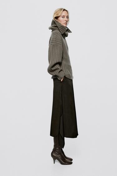Wool-cashmere knit infinity scarf - LIMITED EDITION — GREY 1
