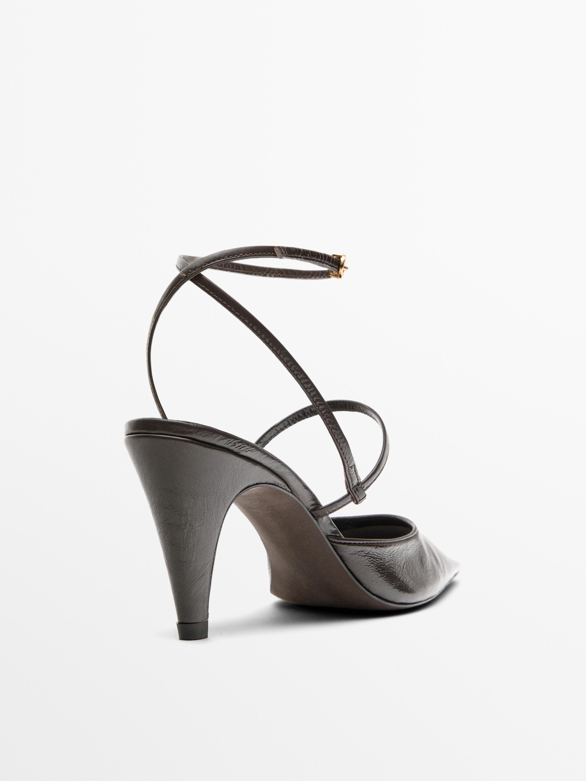 Massimo Dutti Slingback Instep Strap Fashion Fish Mouth Lady