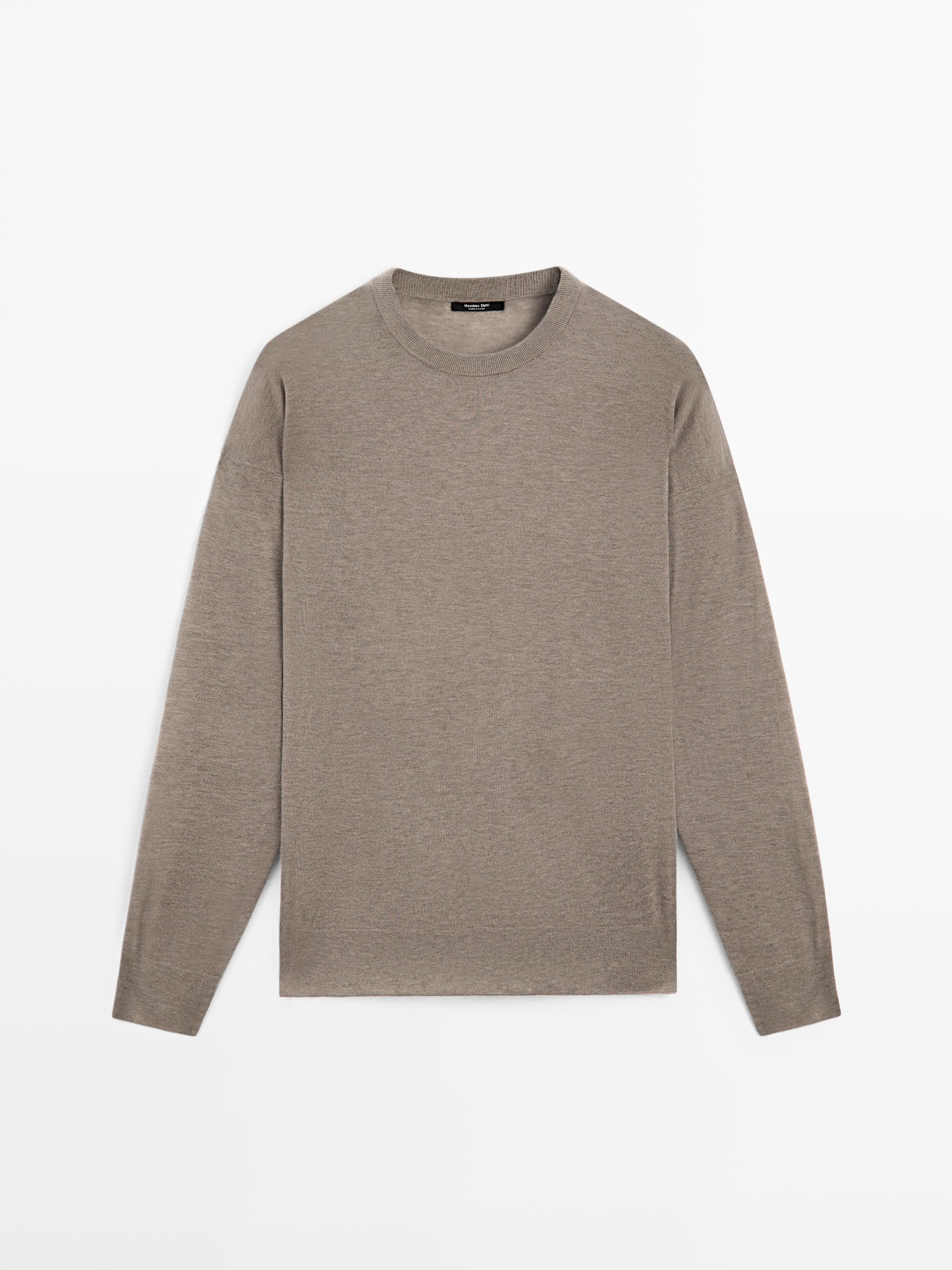 Oversize trøje i uldblanding