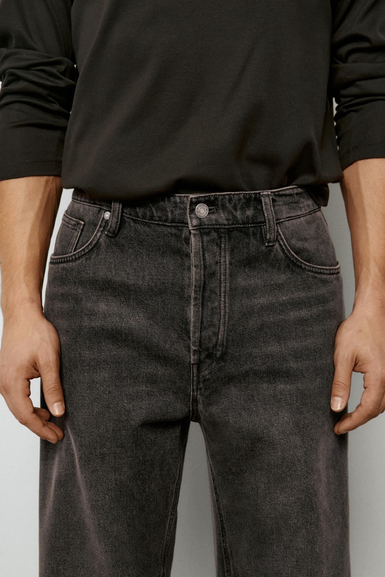 Wide-leg jeans — DARK GREY