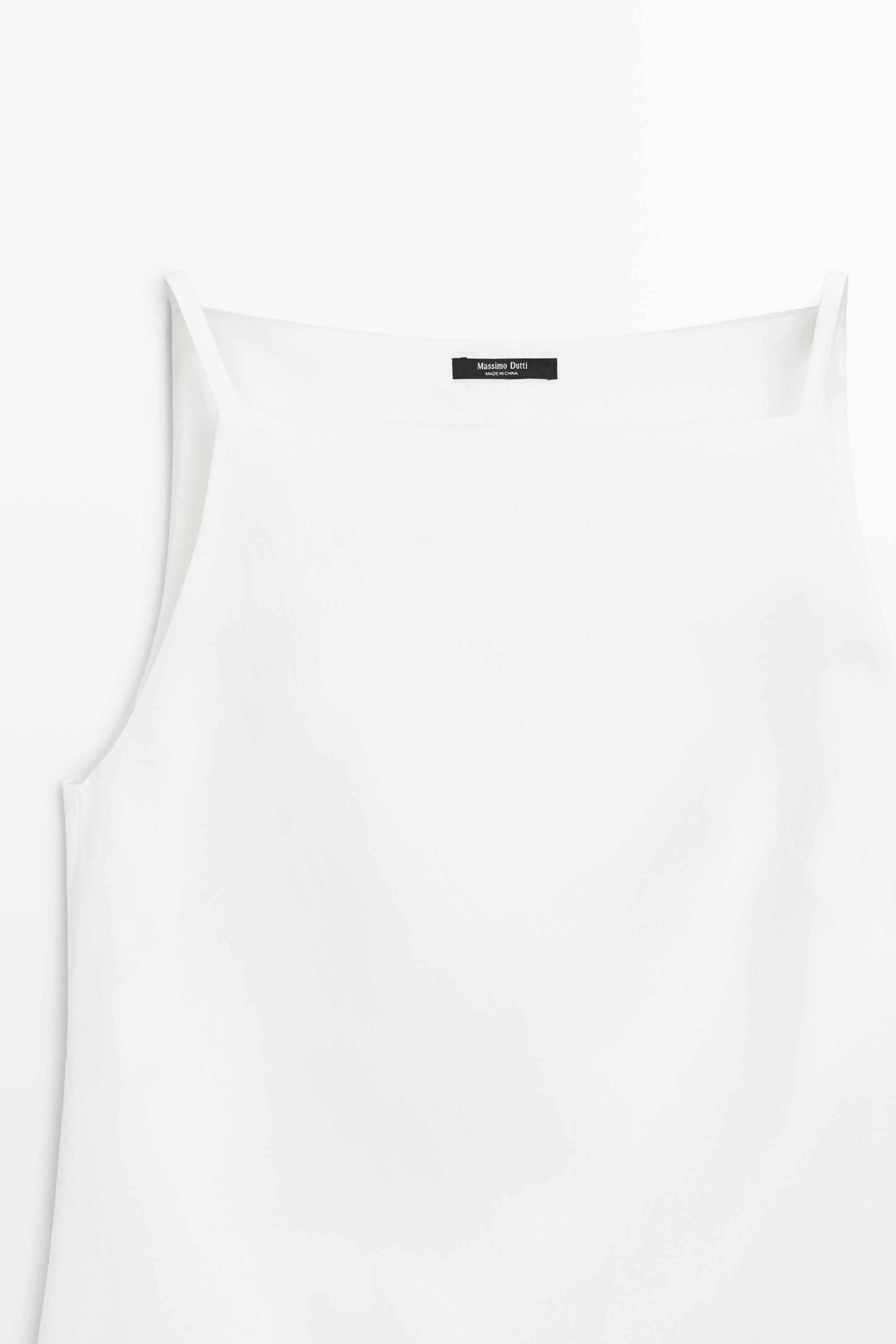 Thin strap mini dress — WHITE