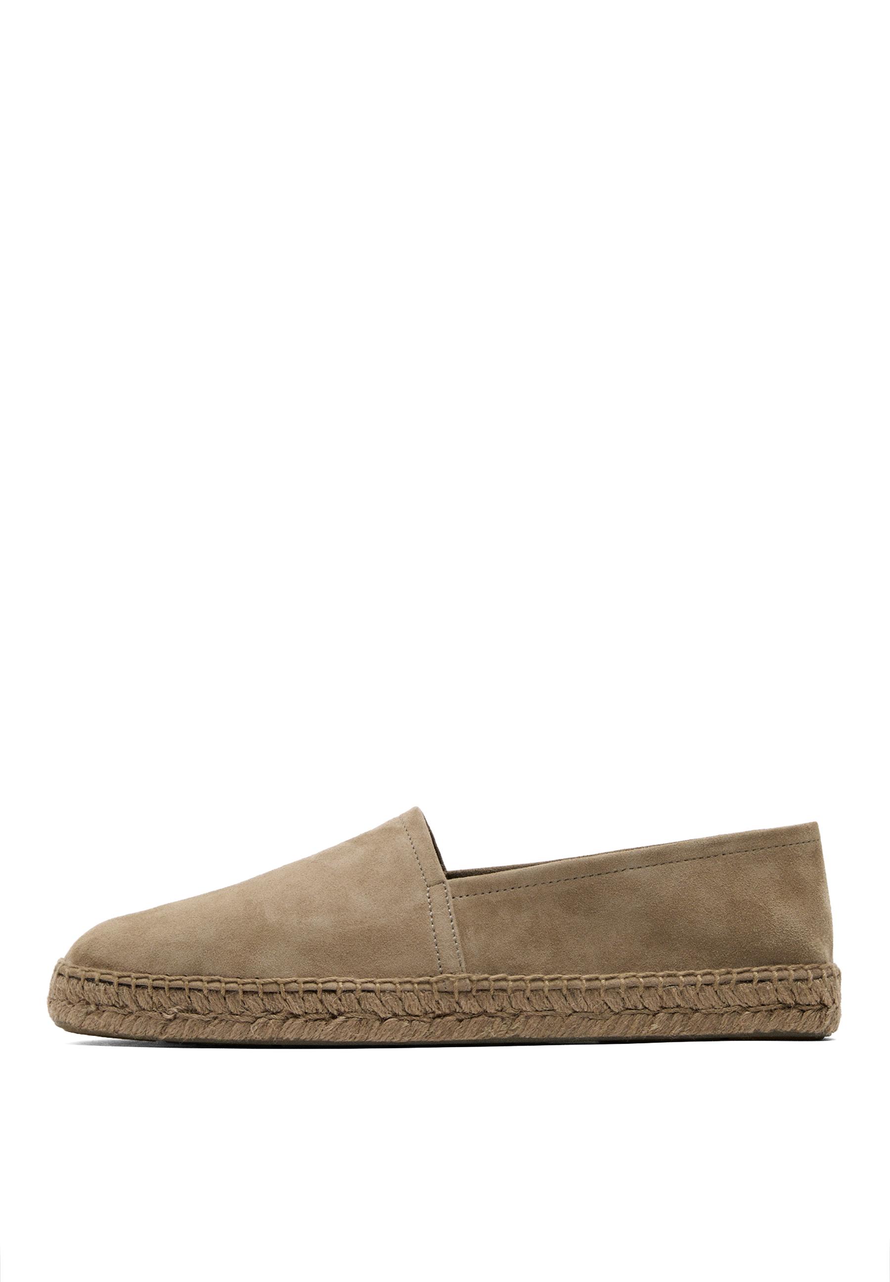 Leather espadrilles — SAND