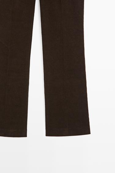 Corduroy flared pants — Chocolate 7