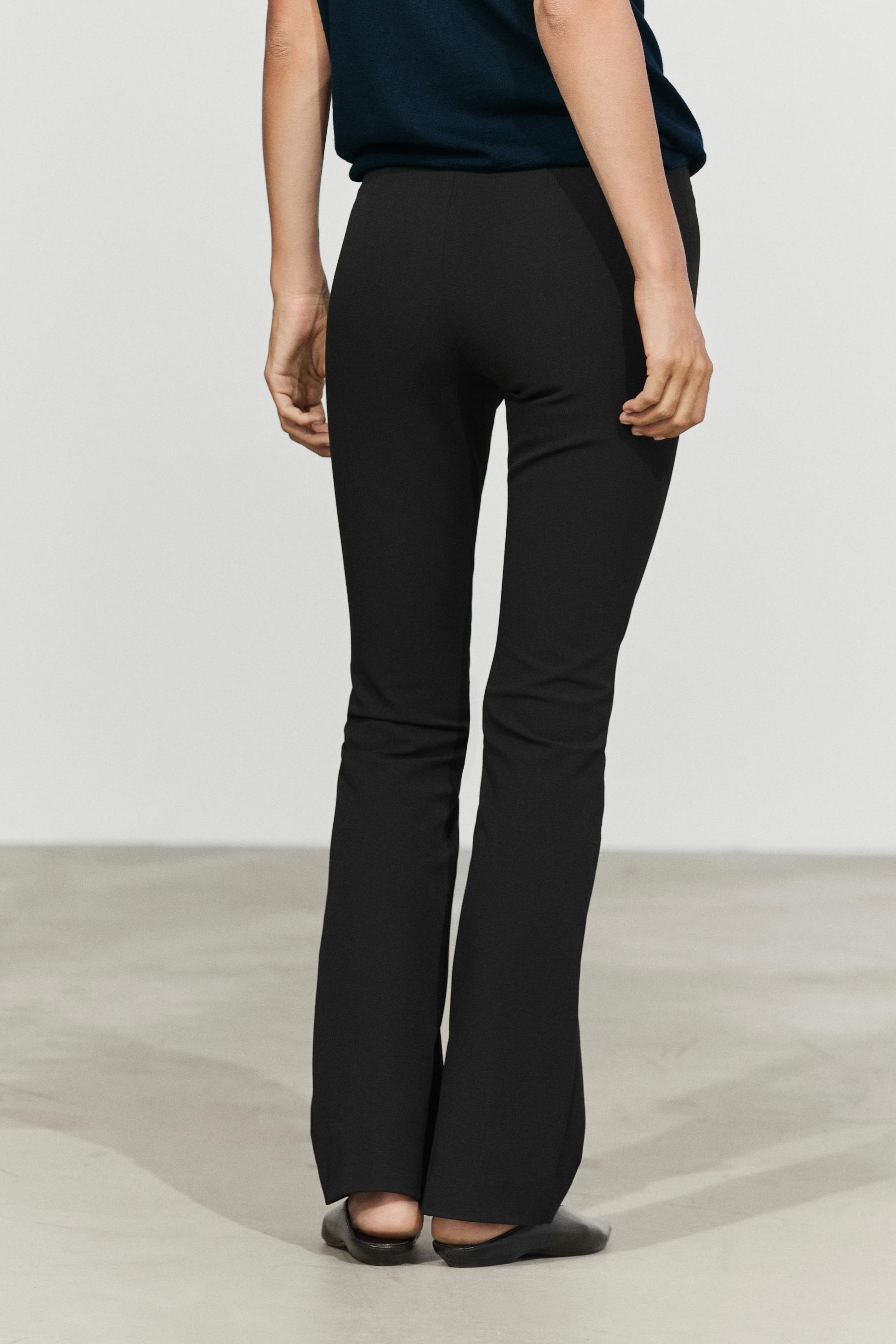Technical flare fit pants — BLACK