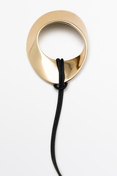 Twist hoop necklace — GOLDEN 4