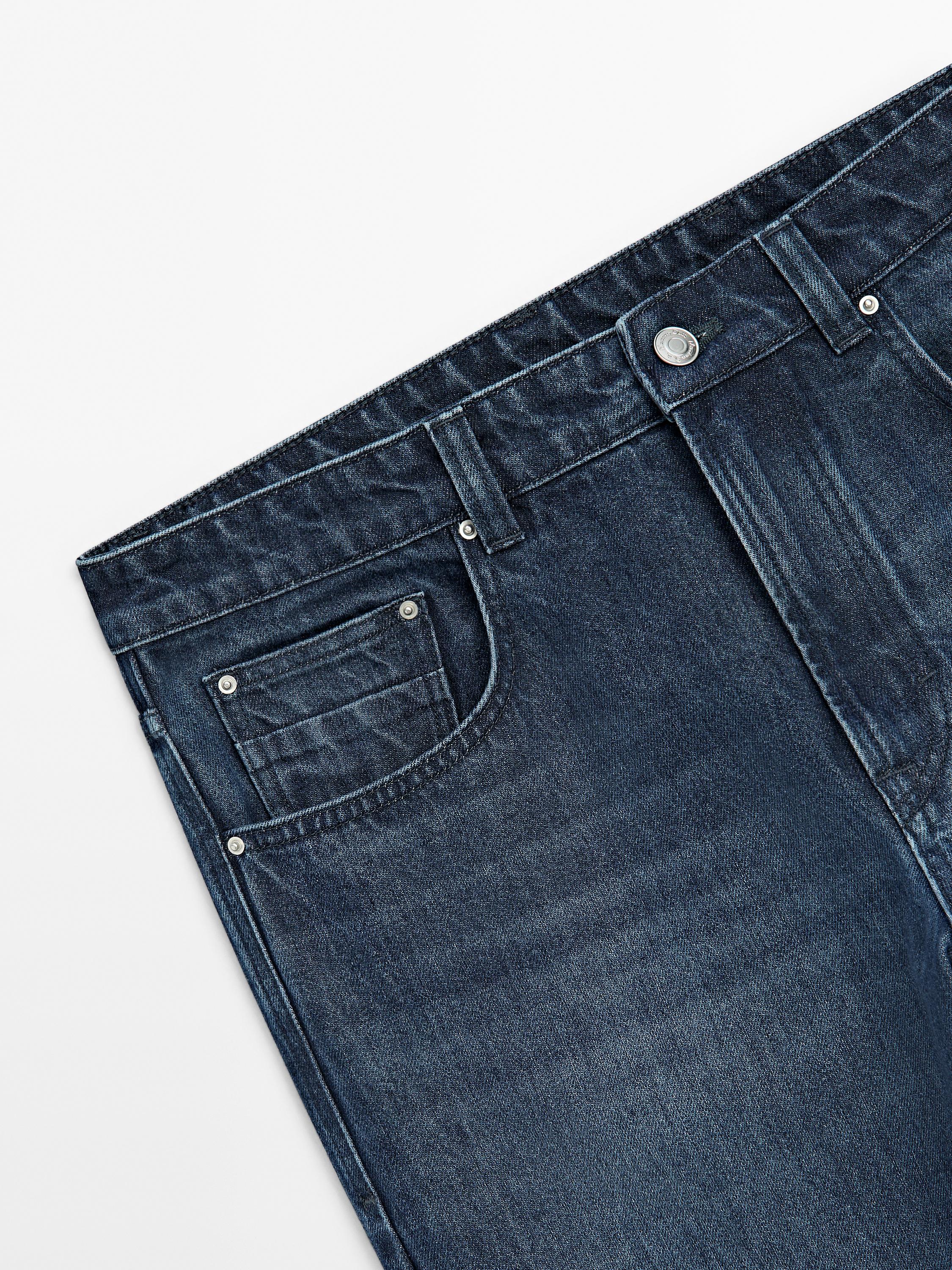 Regular-Fit-Jeans aus 100 % Baumwolle