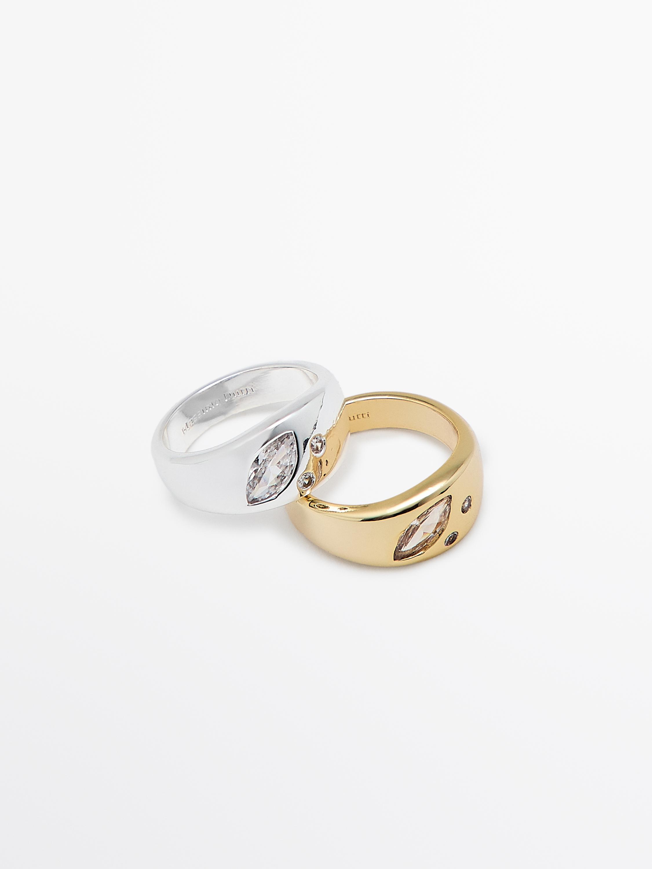 Set of 2 little finger rings