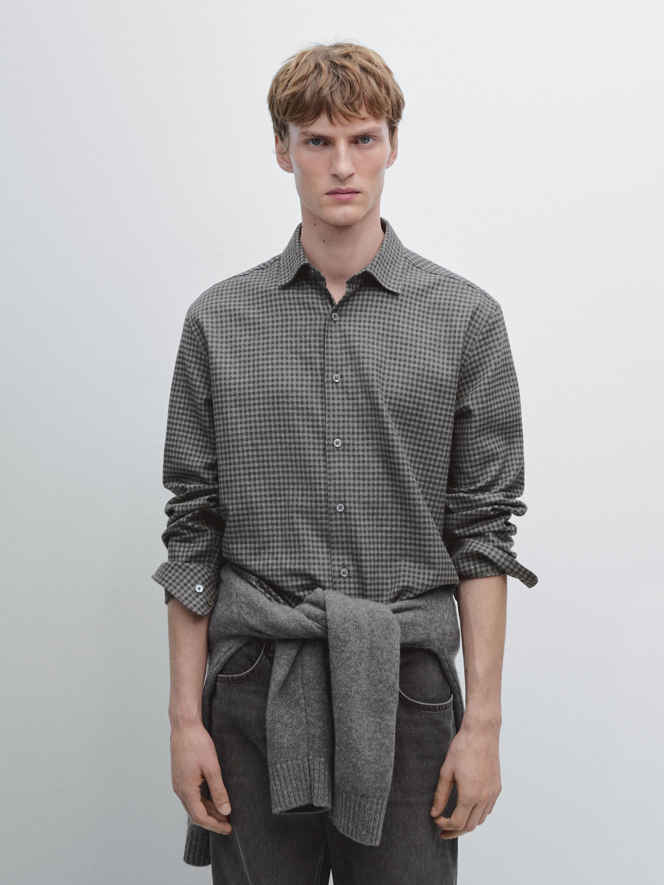 Regular fit check shirt